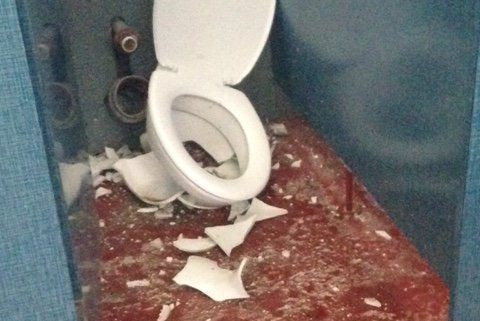 A toilet at Craigtoun Park was blown up around the time of the "gunshots" heard nearby