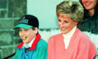 Prince William with his mother, Diana, Princess of Wales, in 1994