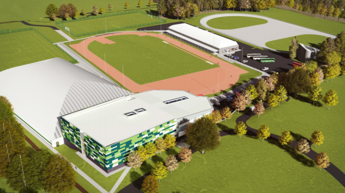 An impression of how the completed Regional Performance Centre for Sport will look.