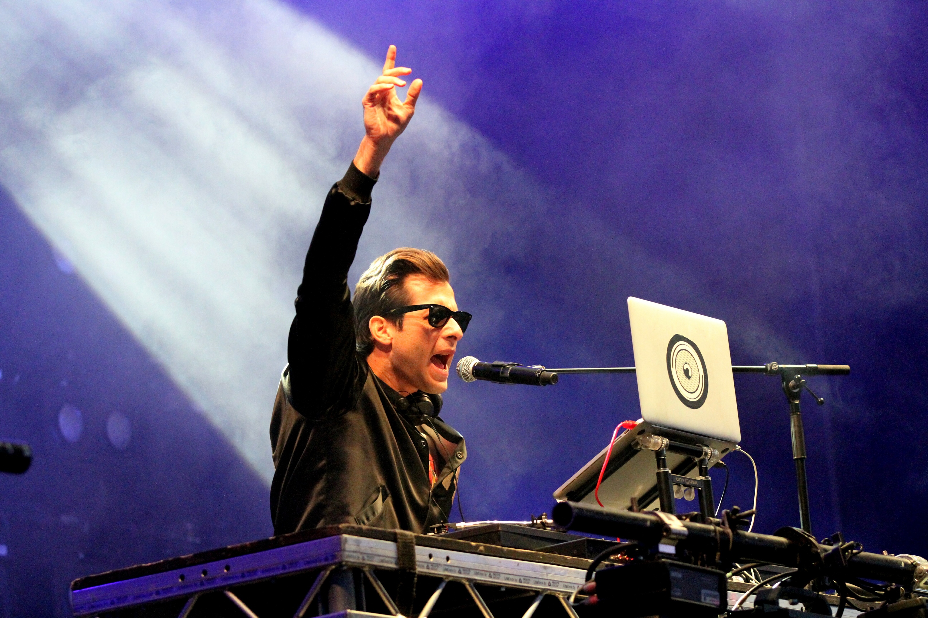 Mark Ronson on the main "Mardi Gras" stage at Carnival 56.