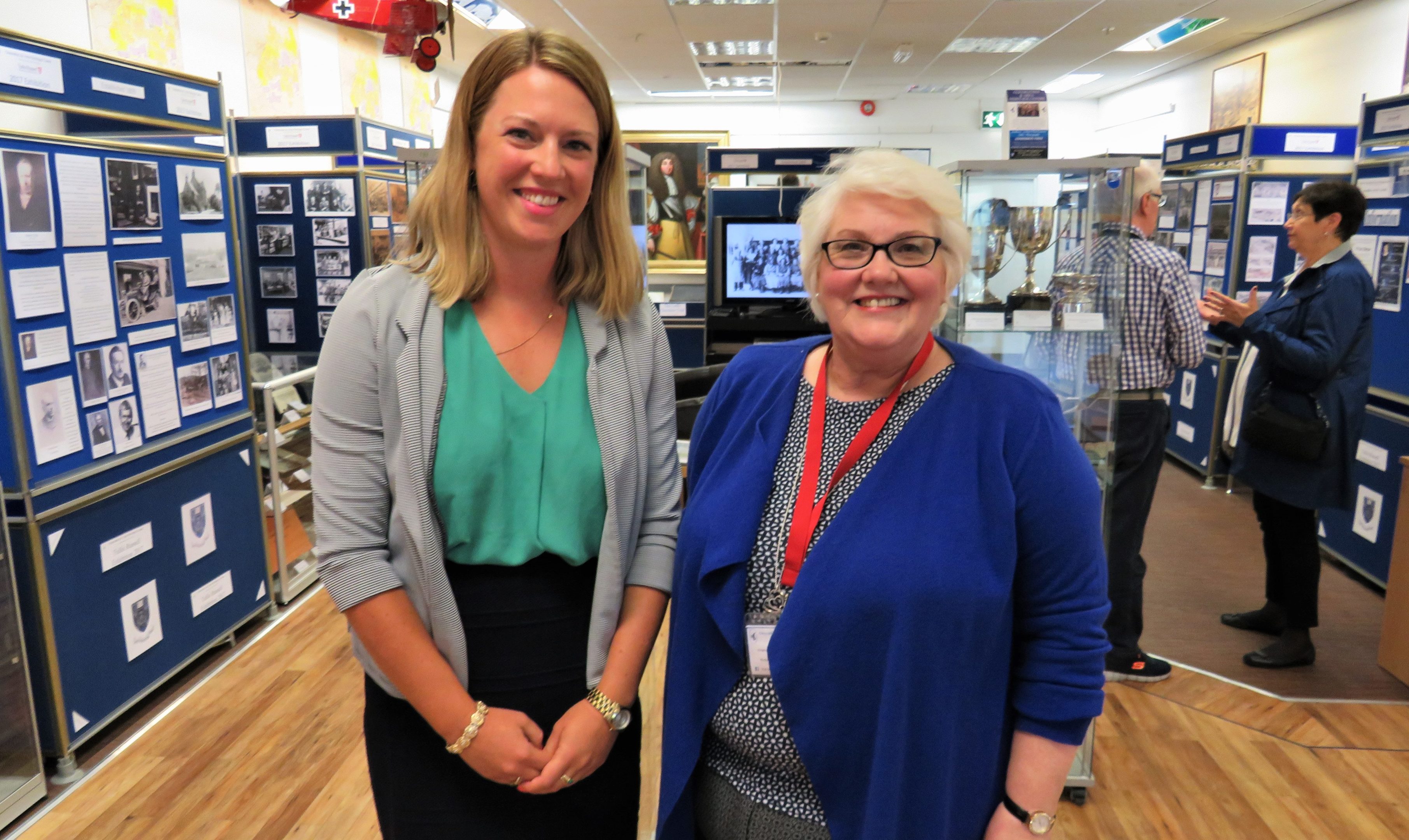 Jenny Gilruth with Linda Ballingall.