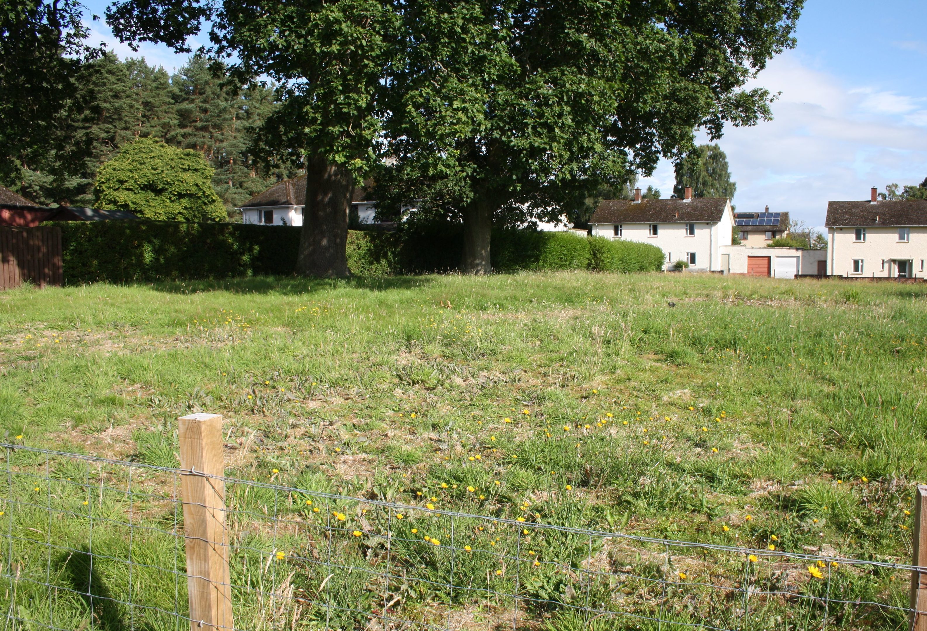 The land at Woollcombe Square, Scone, which the community would like to buy.