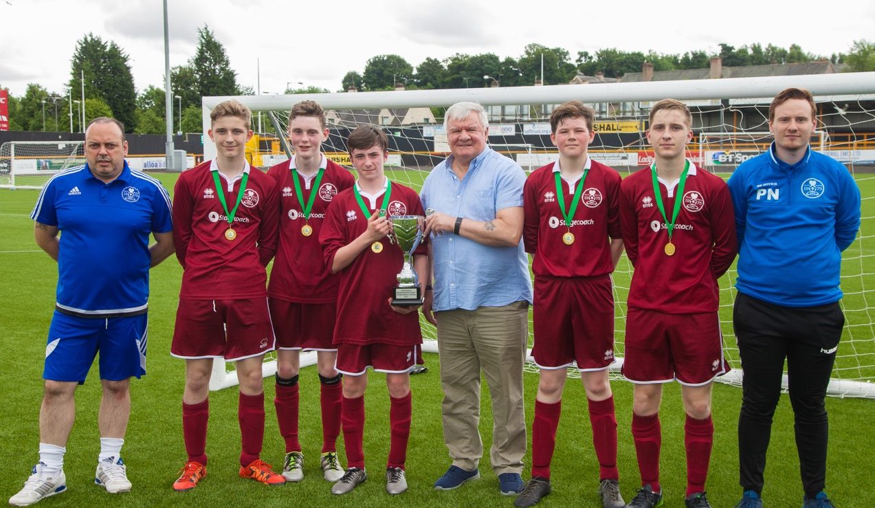 The Kelty Hearts under 16s with Nicky Wilson