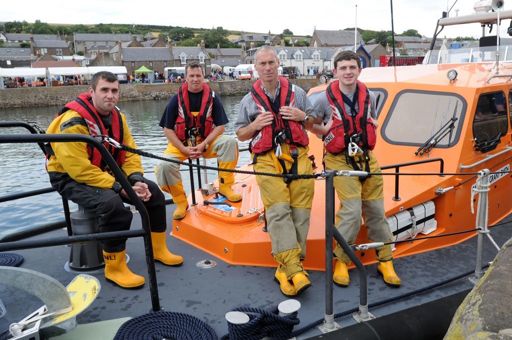 Montrose Lifeboat Crew: Darren Murray, Graeme Cowie, Rich (cq) Bandeen and Billy Davey.