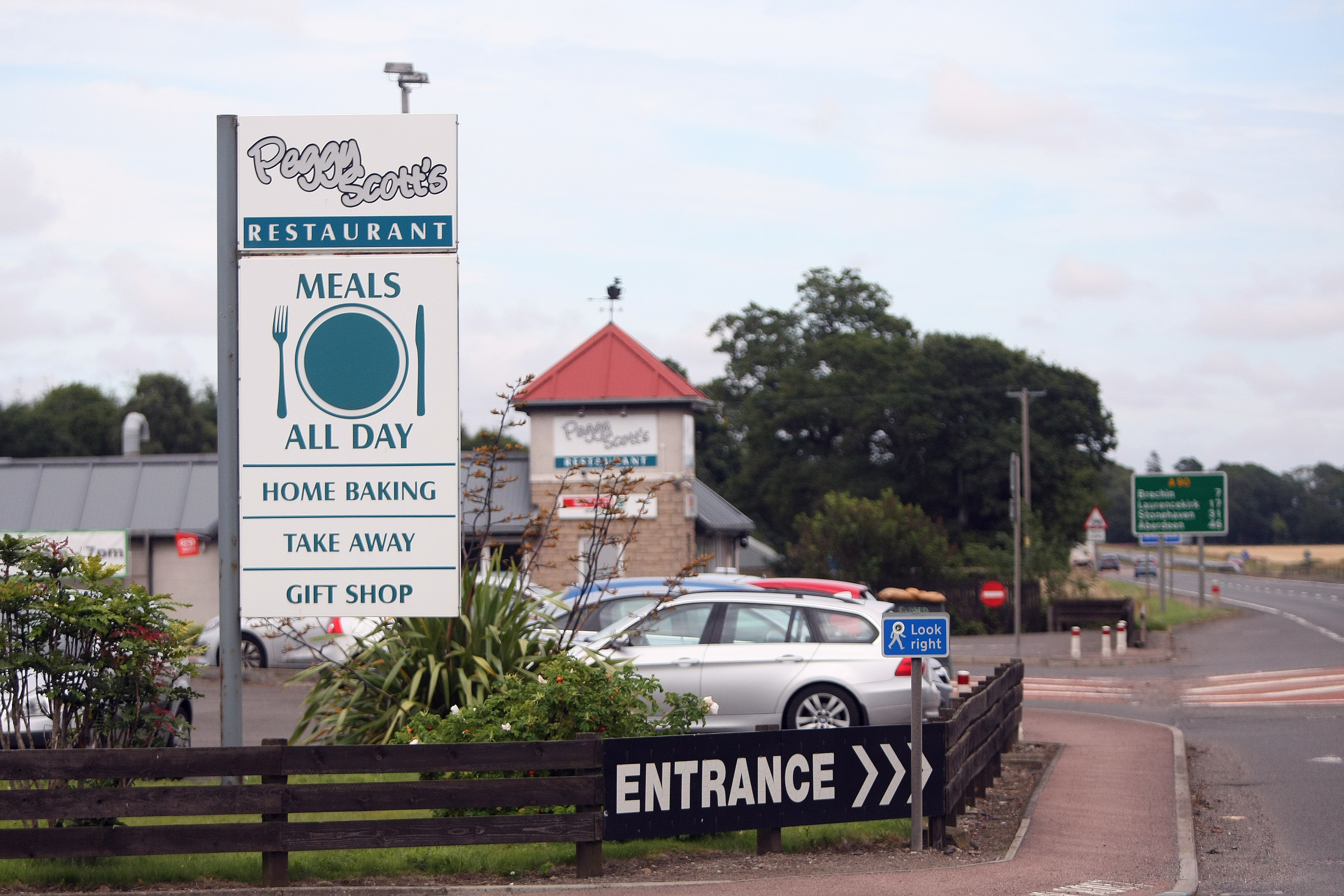 Peggy Scott's Restaurant on the A90 near Brechin.