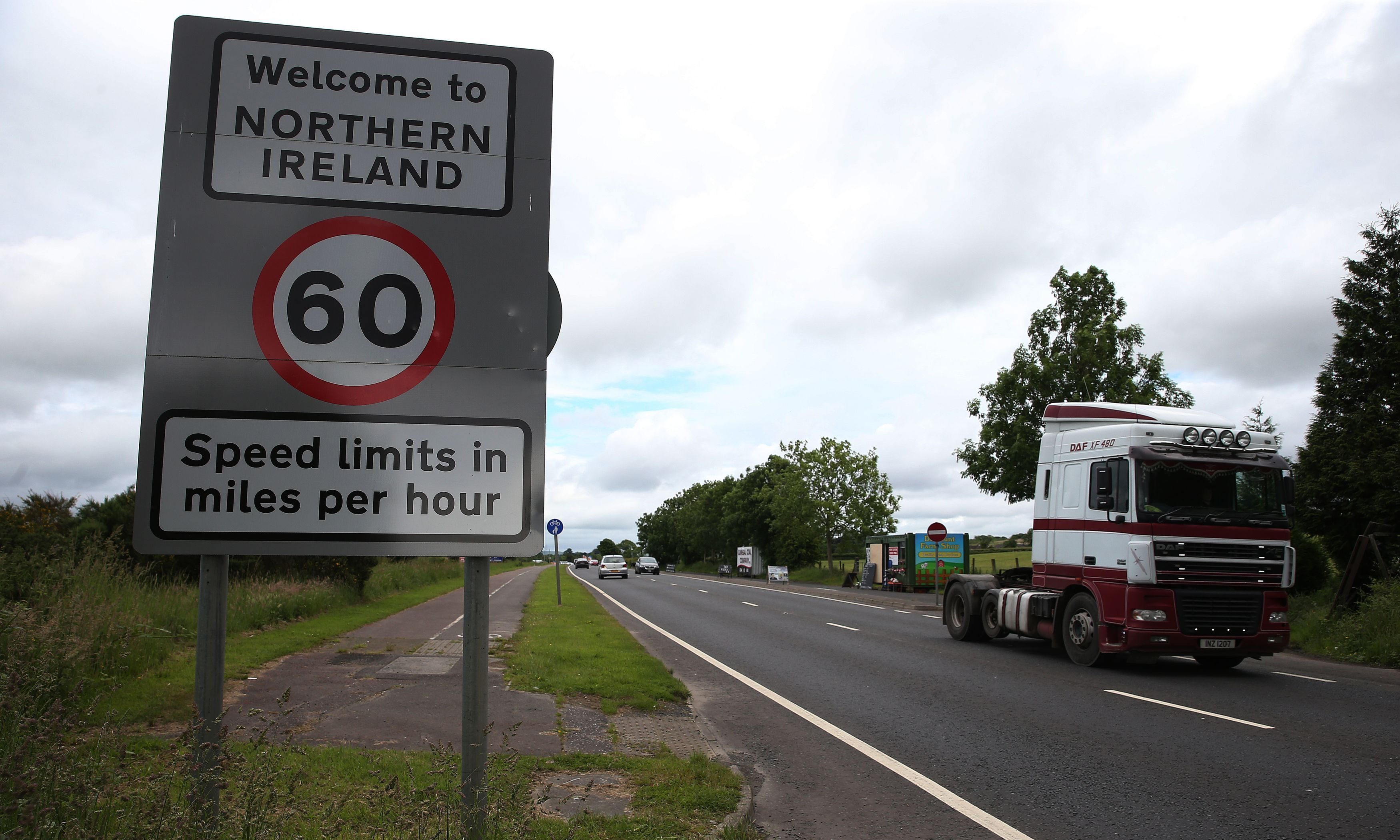 The UK Government is proposing an invisible border between the north and south of Ireland with checks but no border posts.