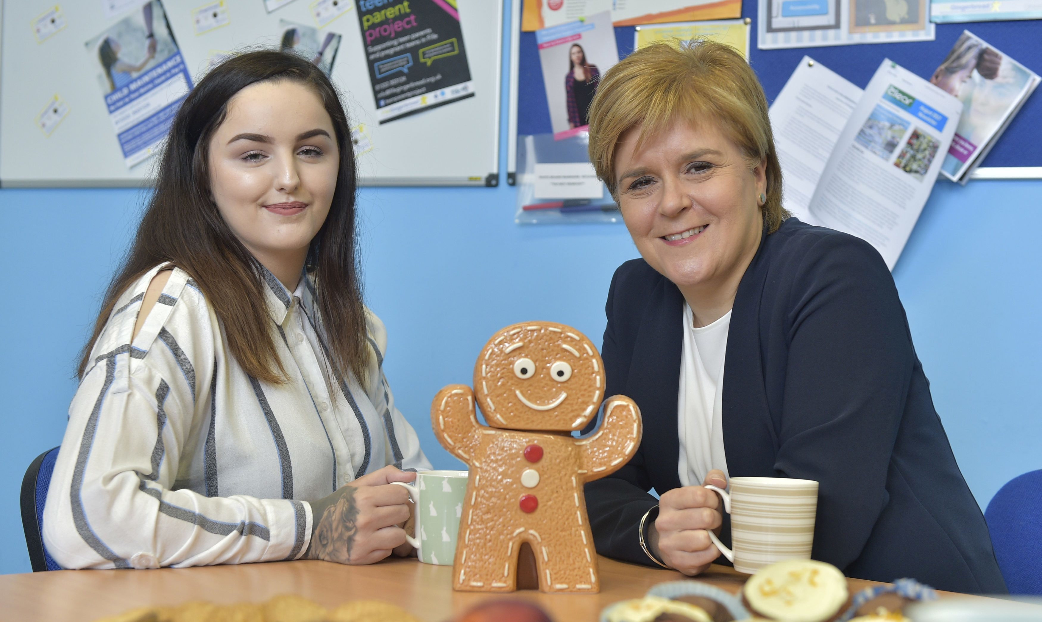 Charlotte Liddell with First Minister Nicola Sturgeon