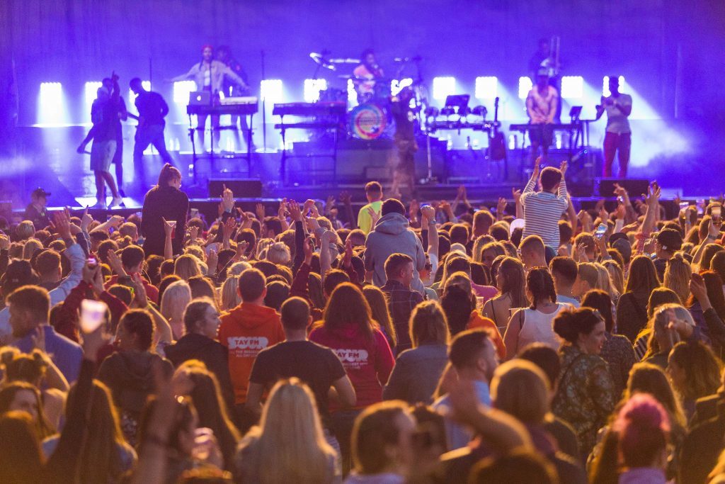 Fans watching Rudimental at Carnival 56.