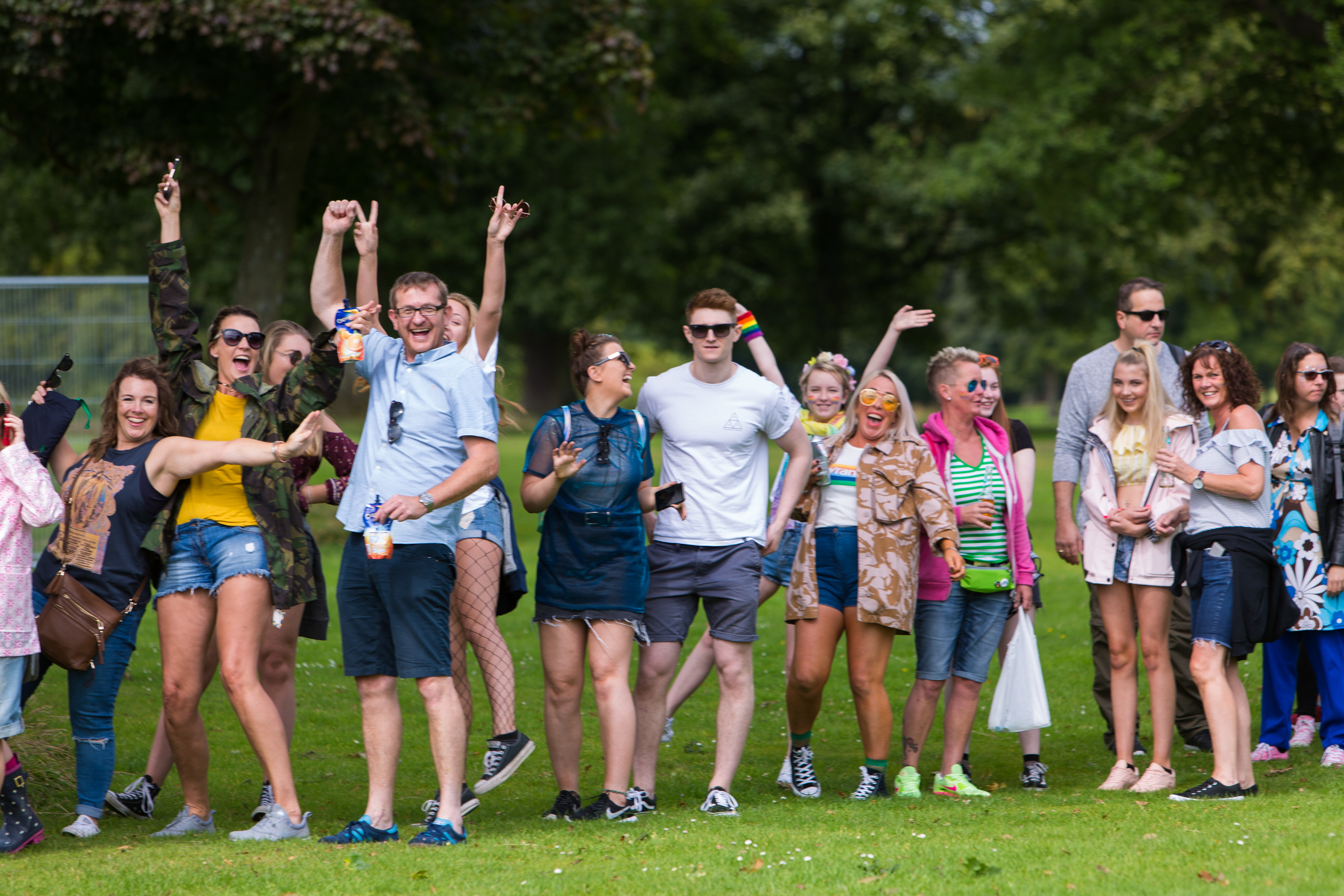 Festival goers arrive for the start of Carnival 56