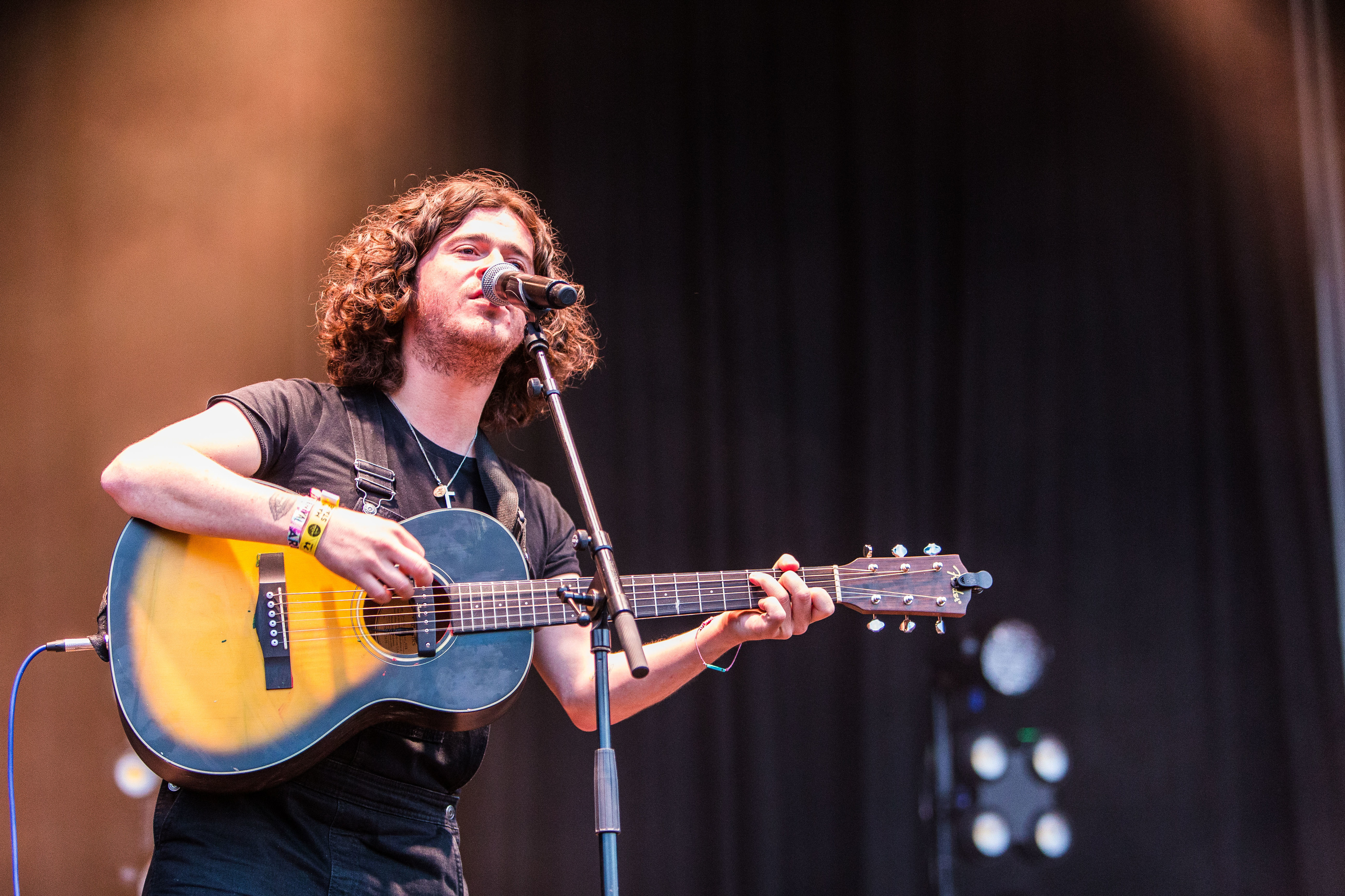 Kyle Falconer on stage at Carnival 56.