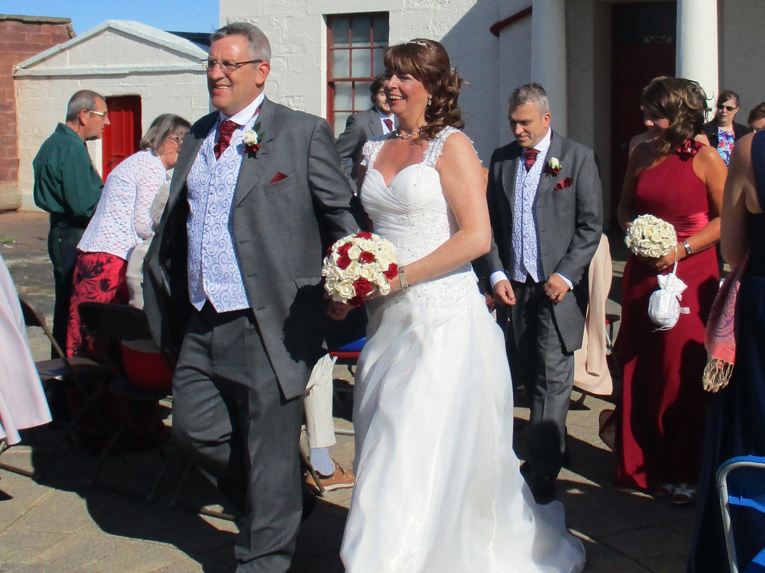 Newlyweds Beverley and Gareth.