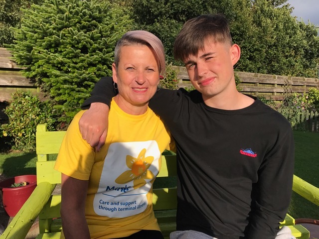 Jill Neal and son Nathan Black will complete the 26-mile Dundee Cyclathon together