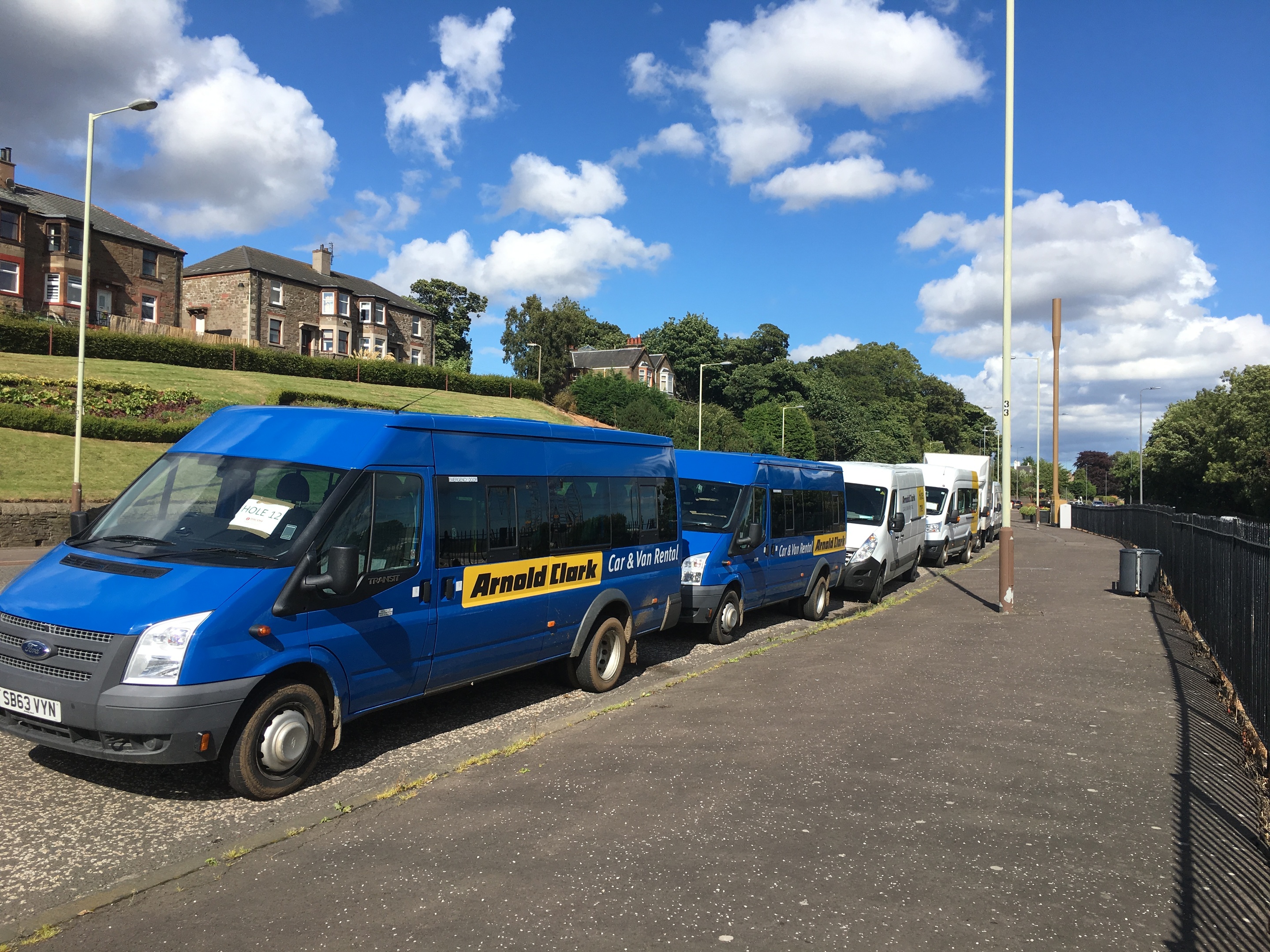 The vans are said to be an almost permanent fixture on Broughty Ferry Road.