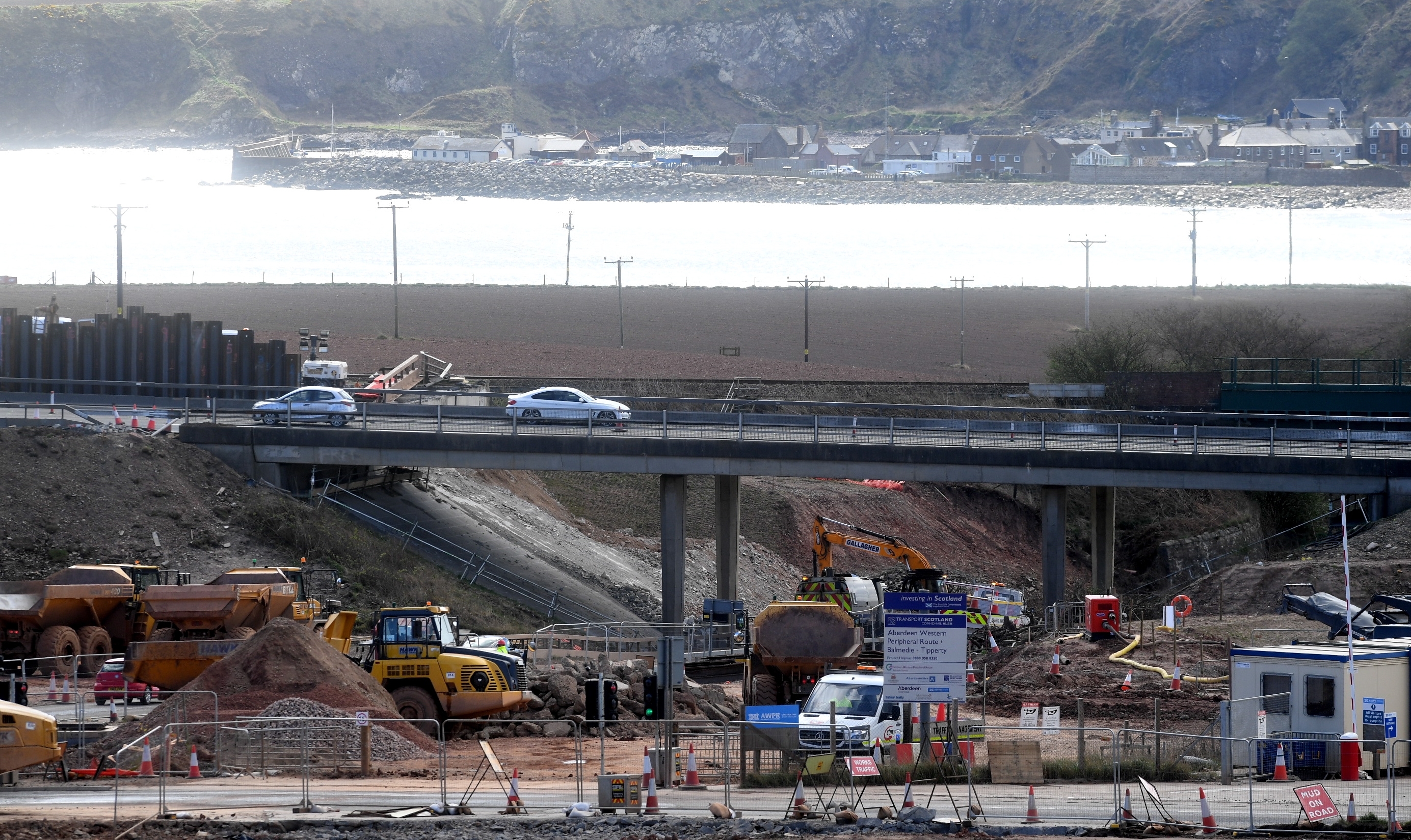 The AWPR work at Stonehaven