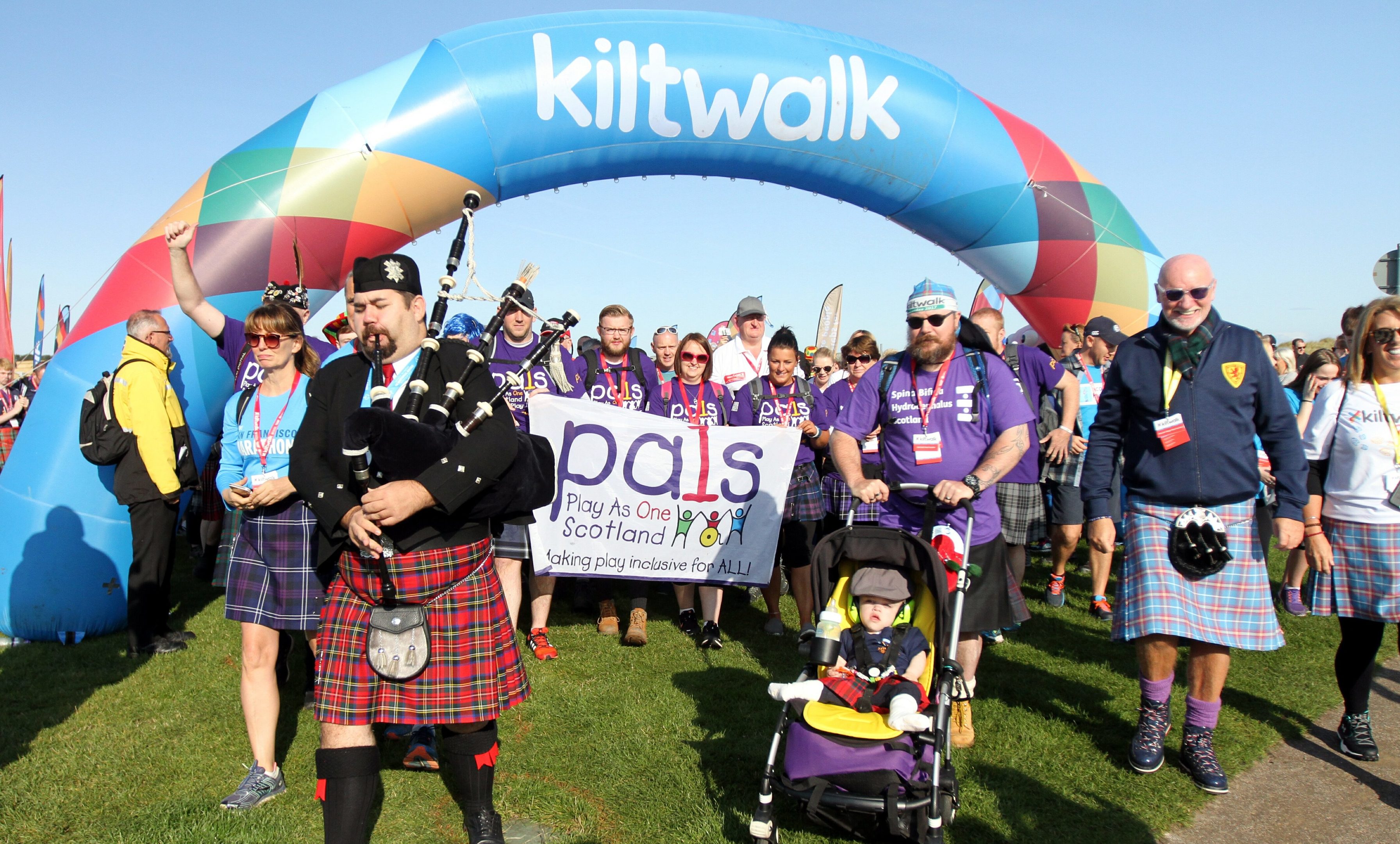 The Kiltwalk in St Andrews.