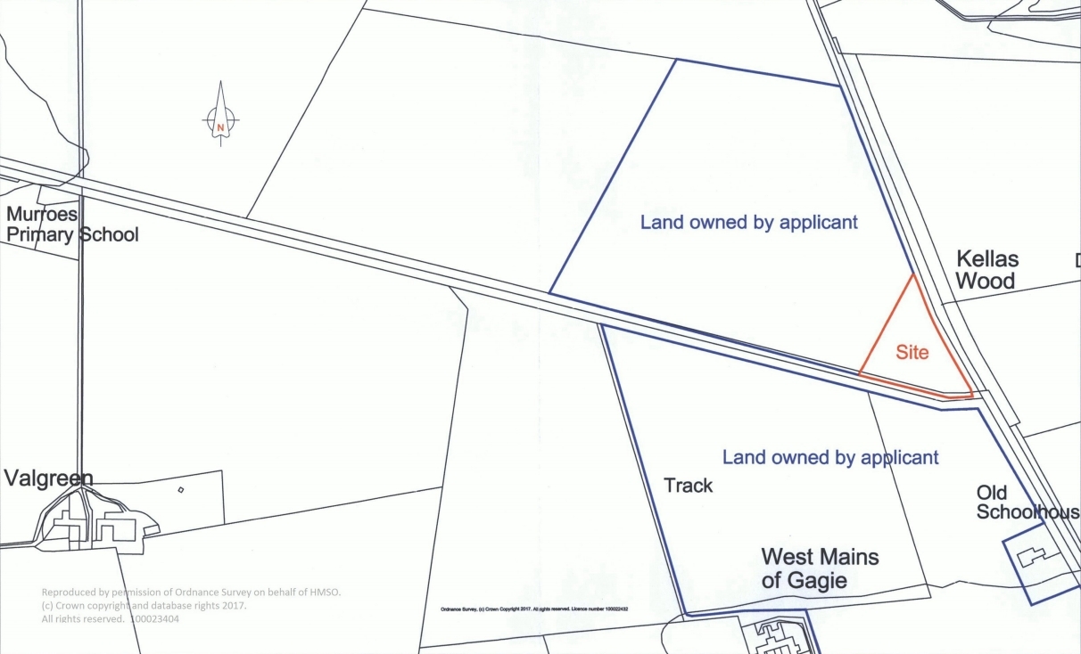 The site plan for the proposed natural burial ground.