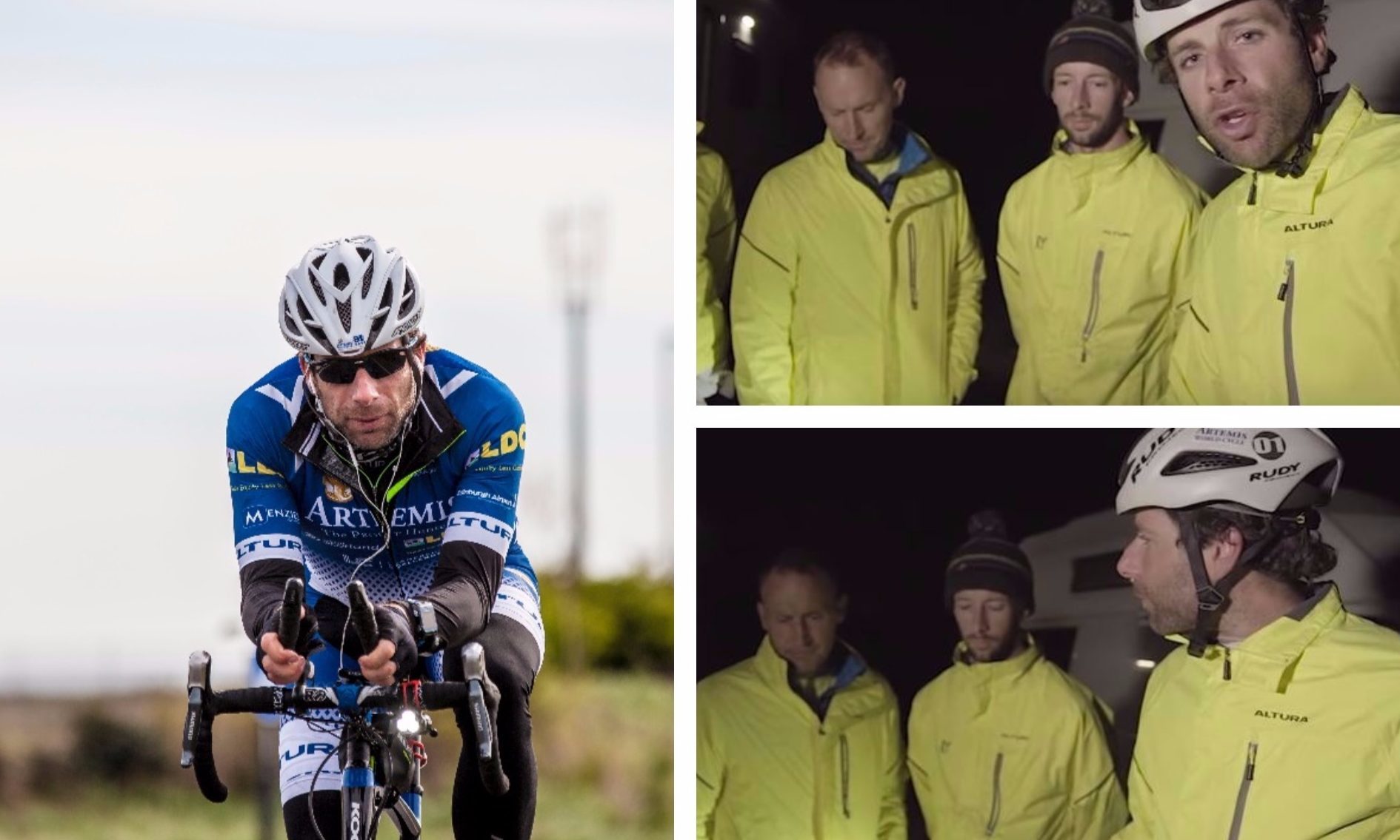 Rider Mark Beaumont and his crew have escaped serious injury