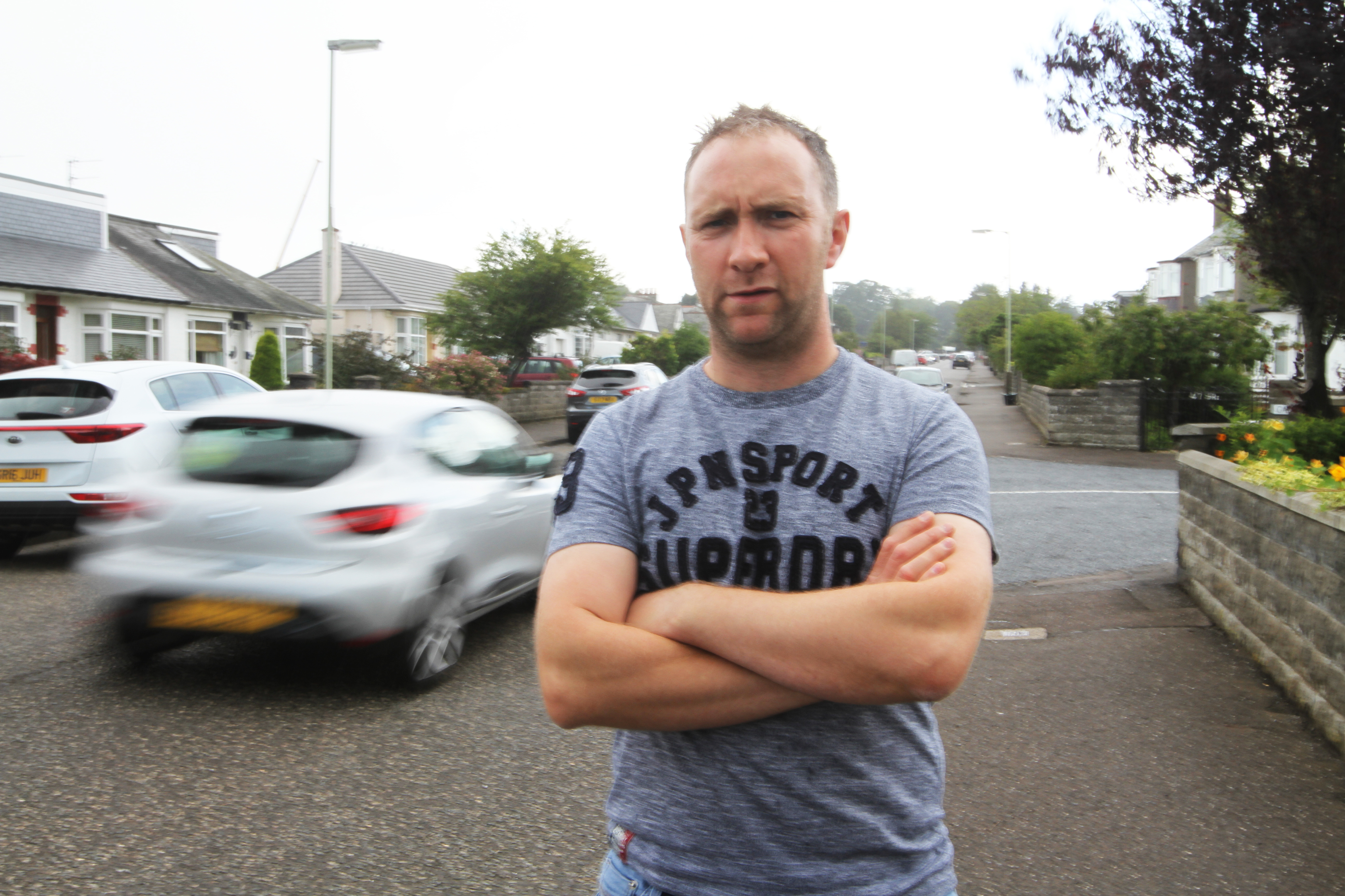 West School Road resident Ray McNally says he fears for his daughter's safety