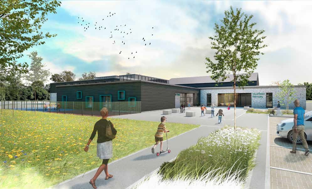 An artist impression of the  approach to new-look Muirfield PS