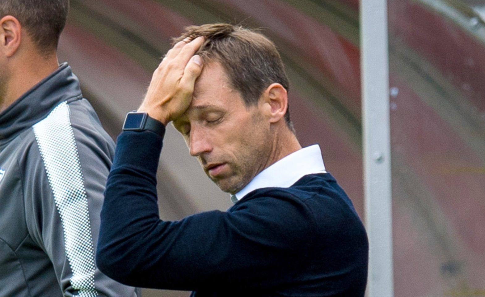 Neil McCann during the game.