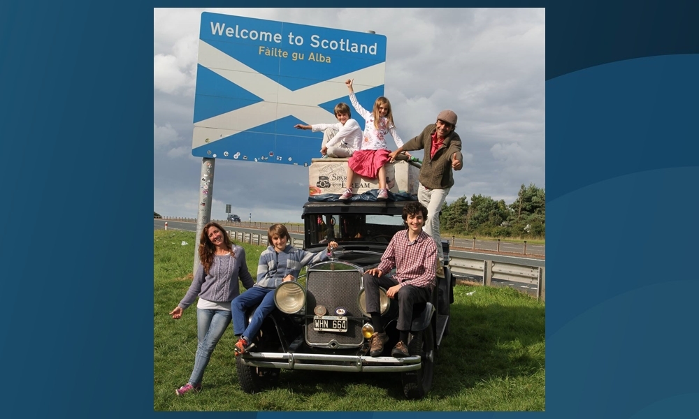 The Zapp family reach Scotland.