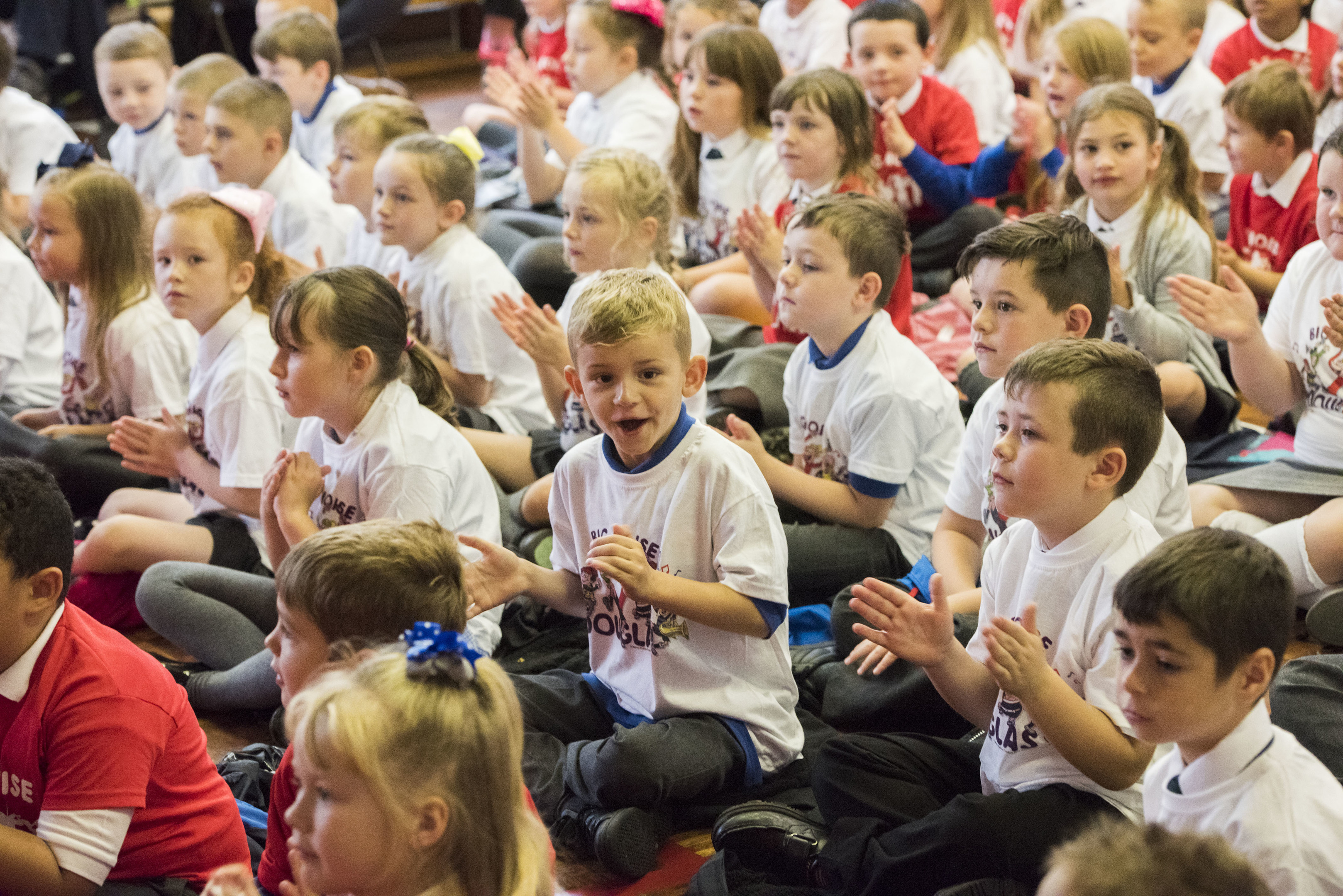 Children at the launch of Big Noise Dundee.