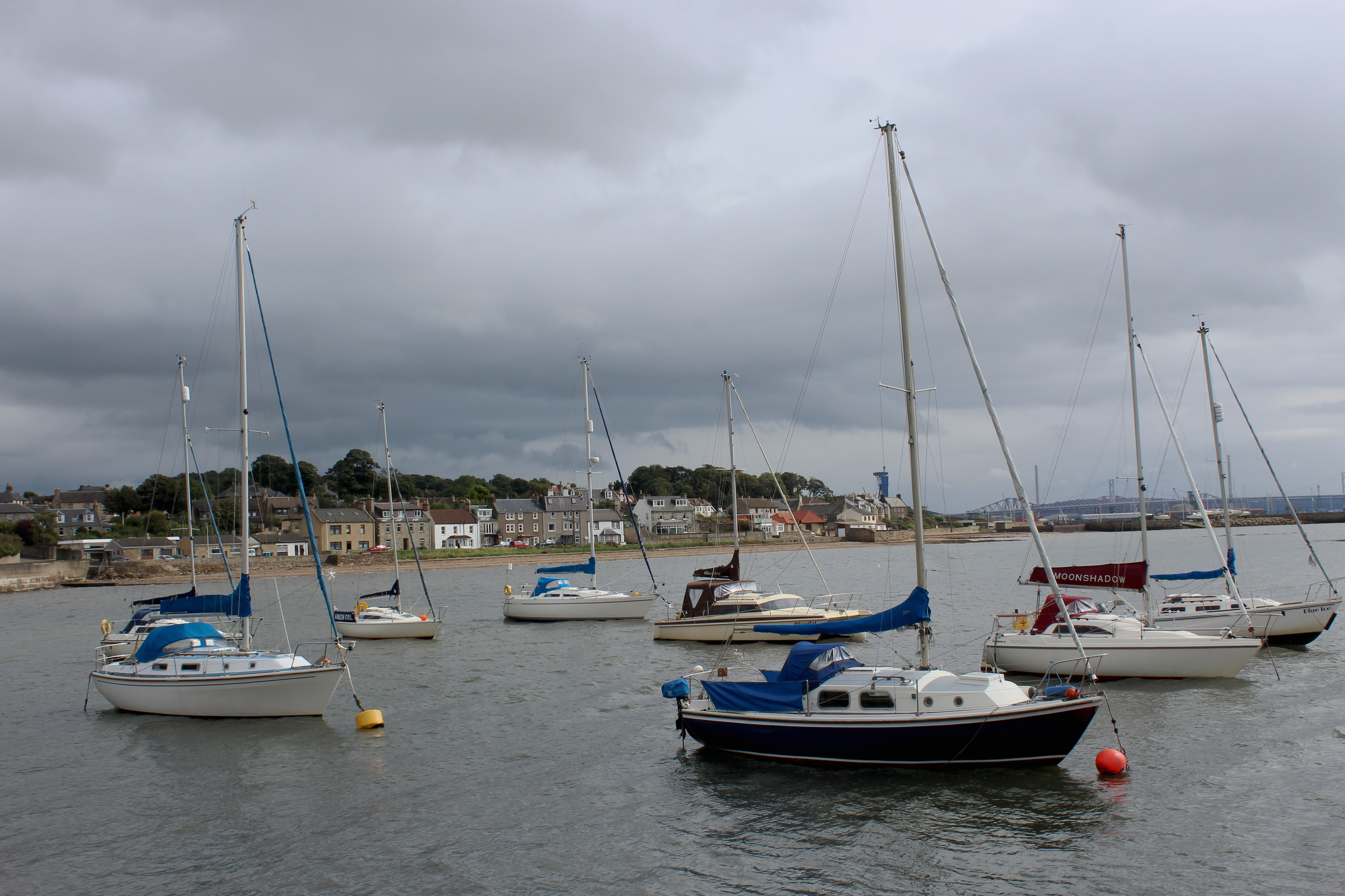 Yachts in Limekilns Harbour