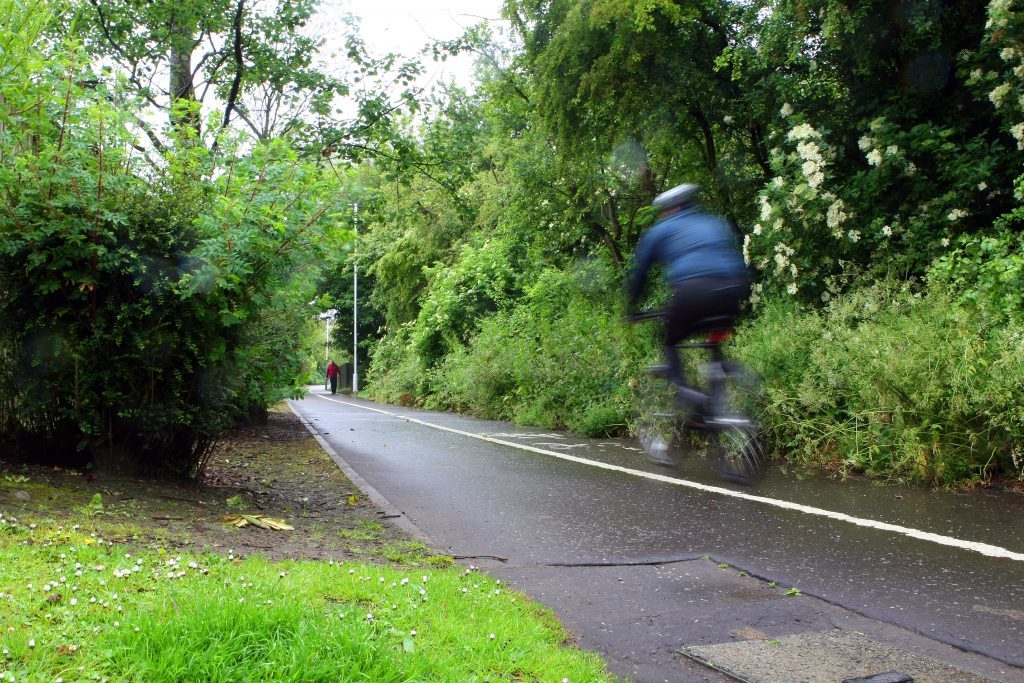 The cycle path at Boblingen Way