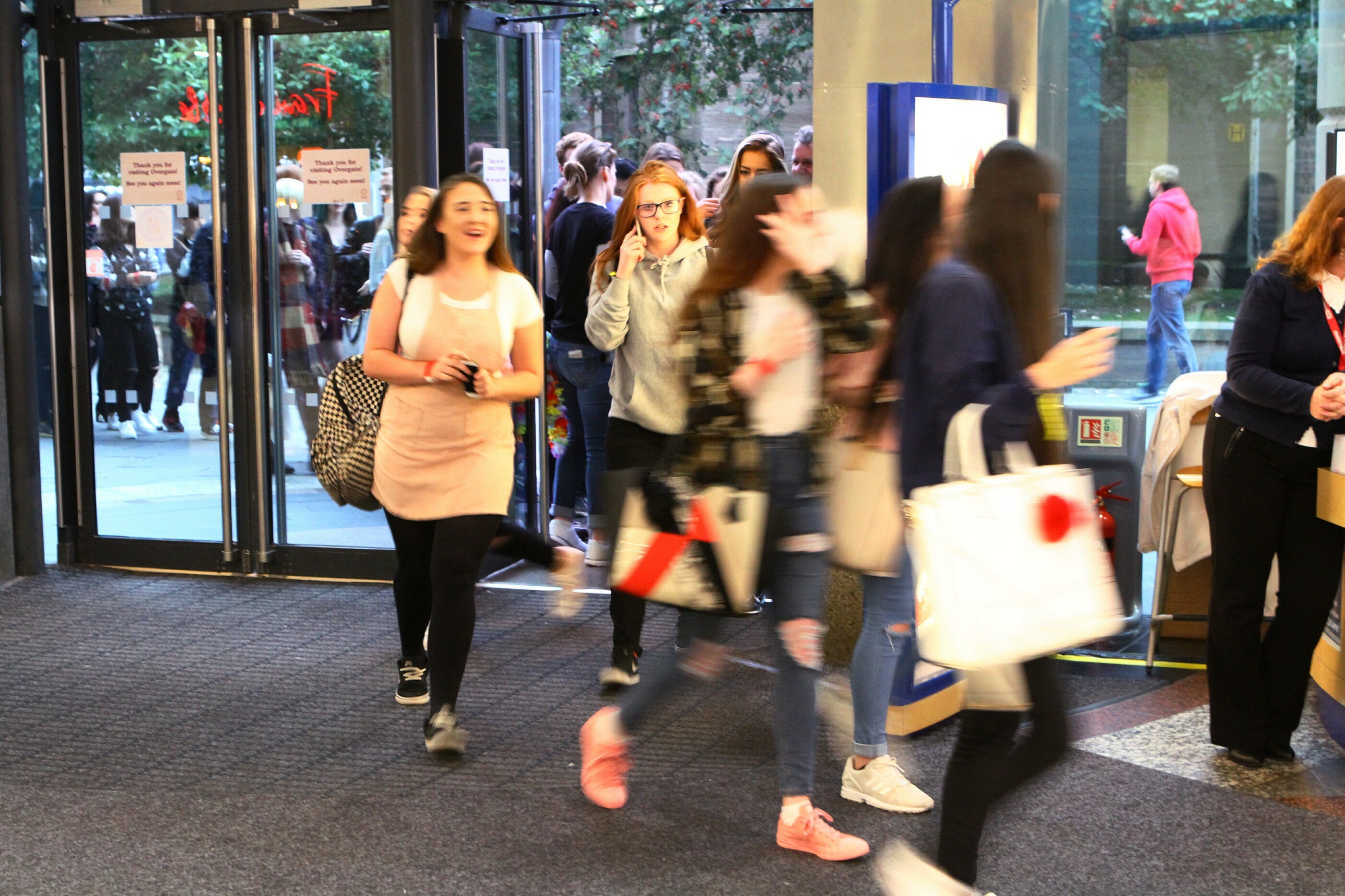 Students ready to hit the shops at last year's event.