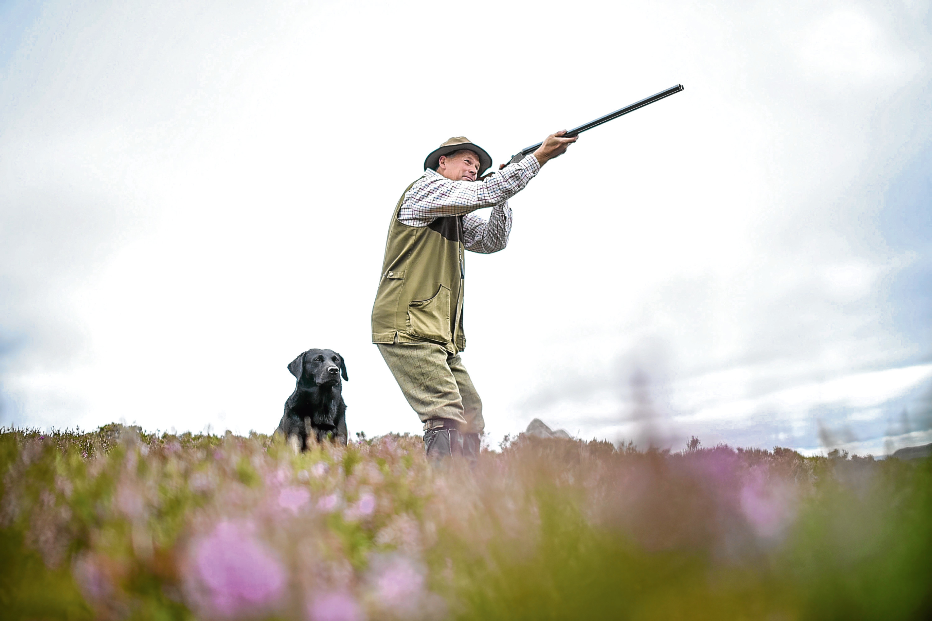 A grouse shooter at Glenclova.