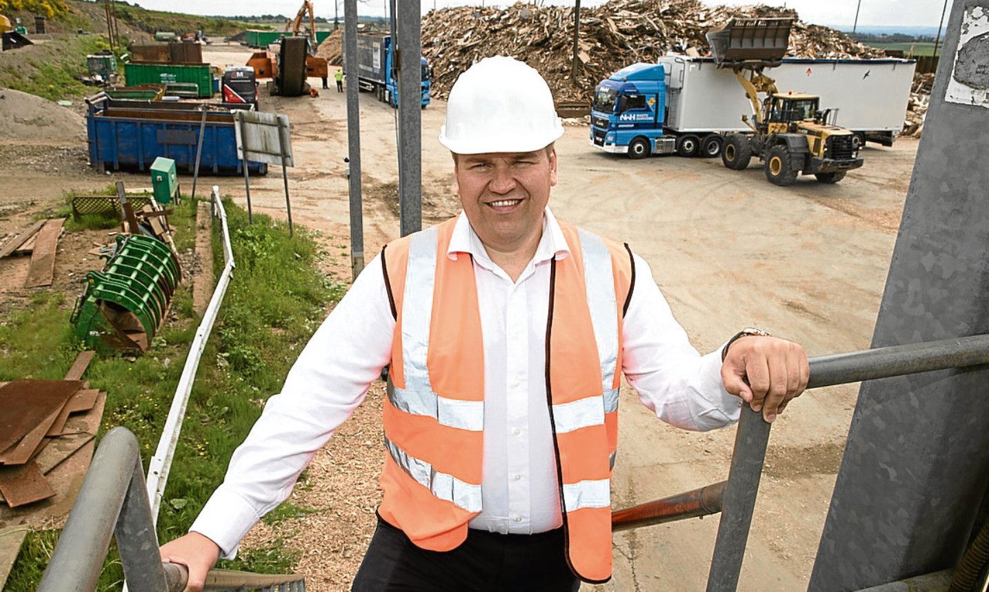 NWH Waste Services managing director Mark Williams at Petterden Recycling Centre