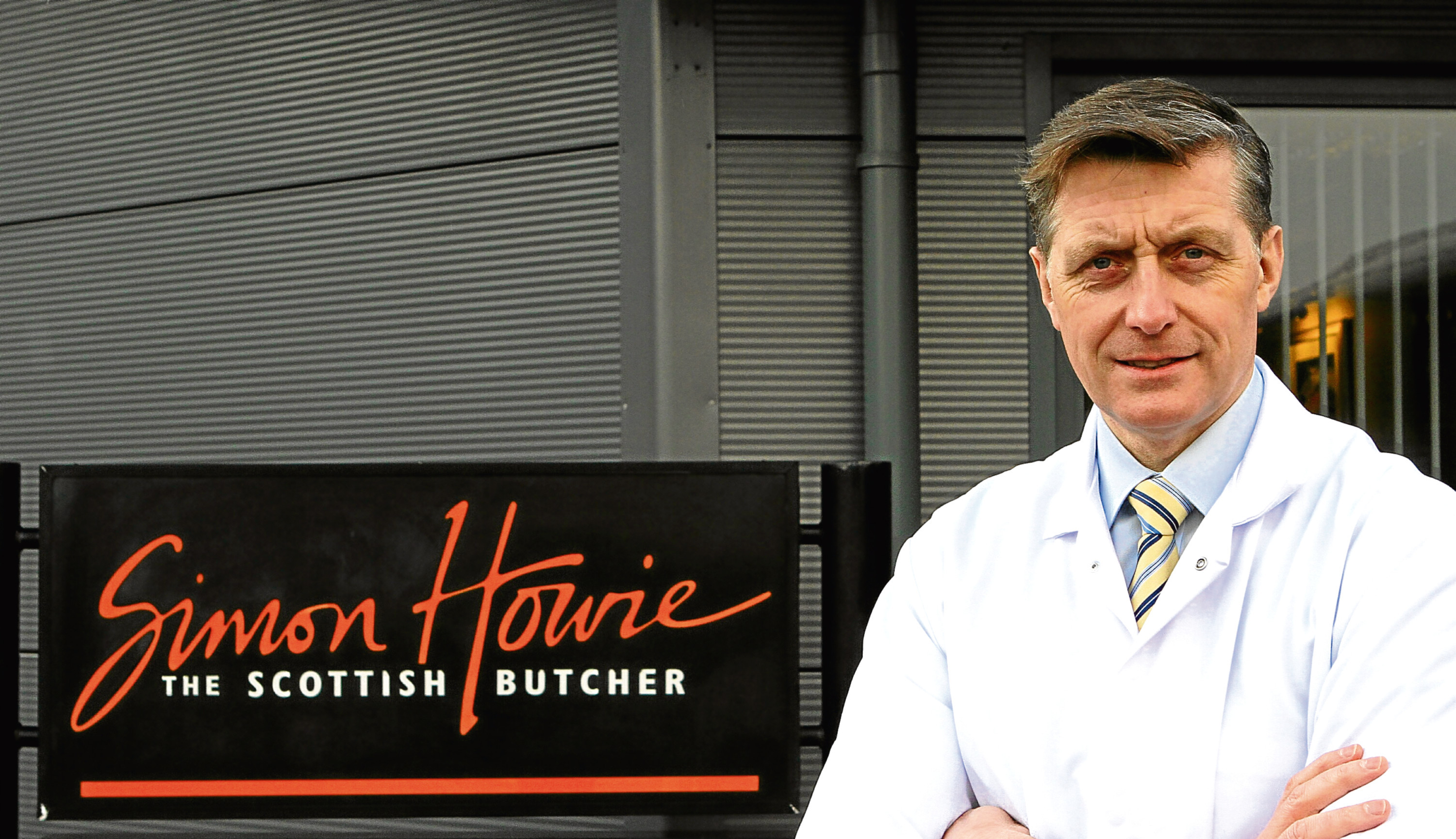 Courier Features - Caroline Lindsay story - Simon Howie and haggis - Dunning. 
THIS PICTURE IS FOR CAROLINE LINDSAY
MEET YOUR MAKER.
Picture shows; Simon Howie, butcher, at his company's headquarters in Dunning today. Monday 9th January 2017.
