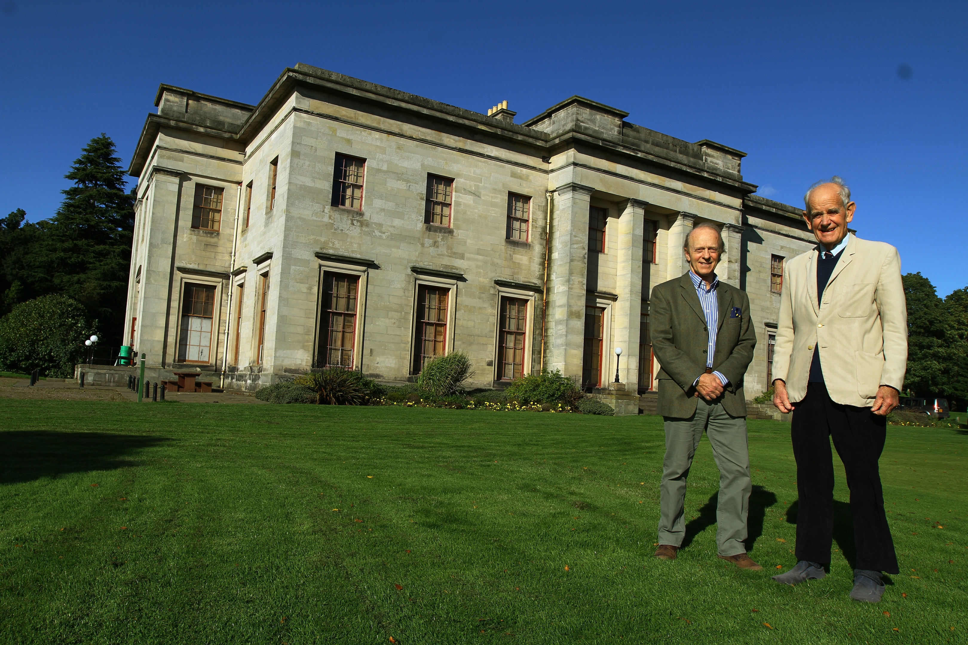 Captain James Crawford, Chairman of the Friends Of Camperdown House, and John Picton - Committee Member at Camperdown House