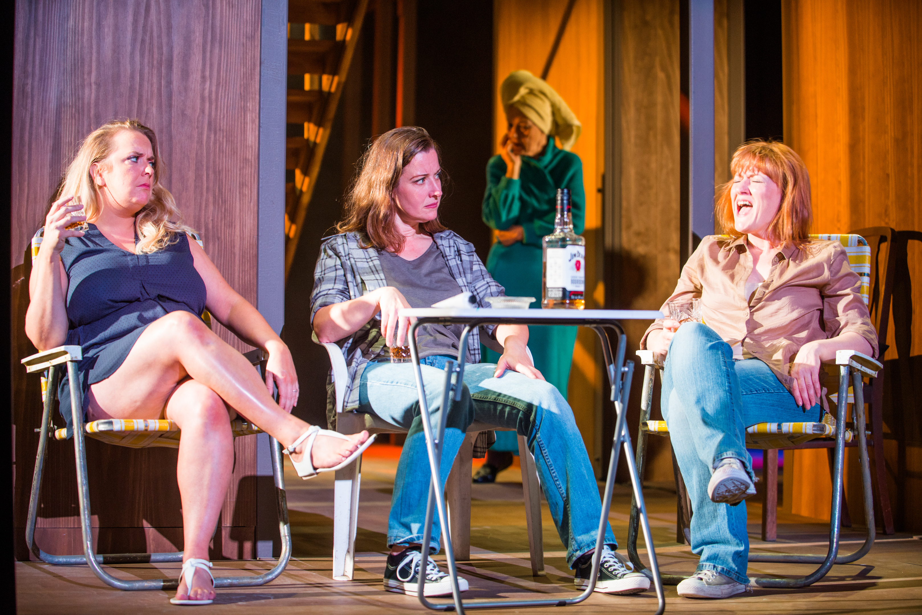 A moment between the siblings in Dundee Rep's production of August: Osage County. Picture: Tommy Ga-Ken Wan