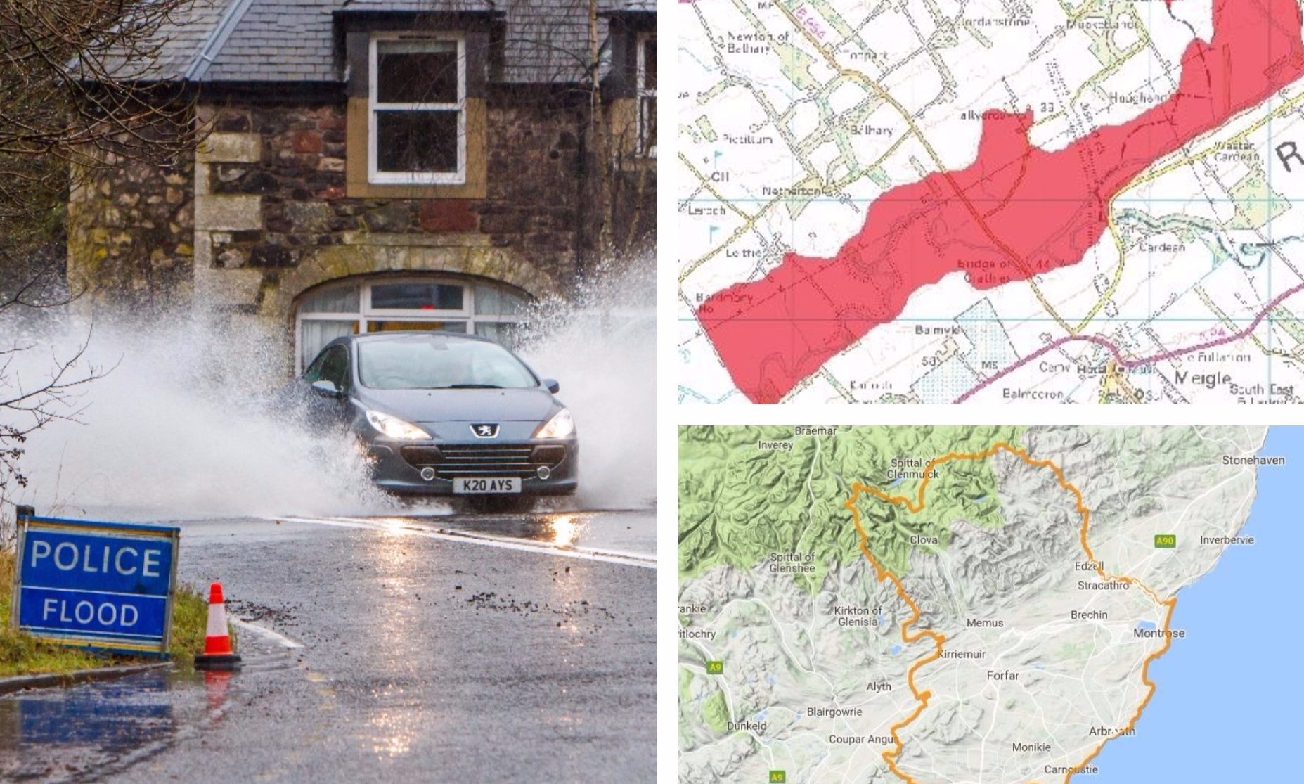 Flooding has been predicted across Dundee, Angus and Perthshire.