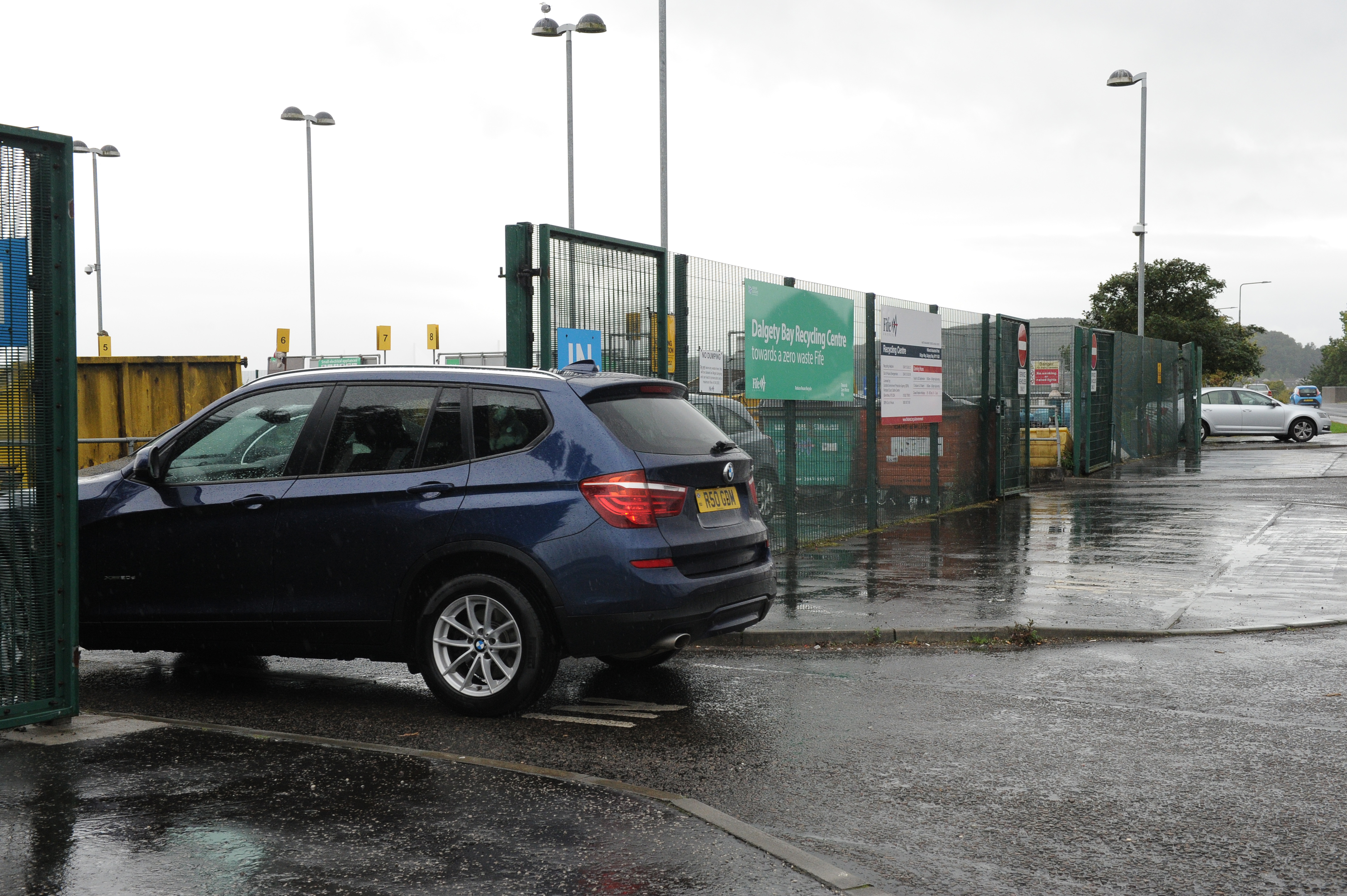 Dalgety Bay recycling centre.