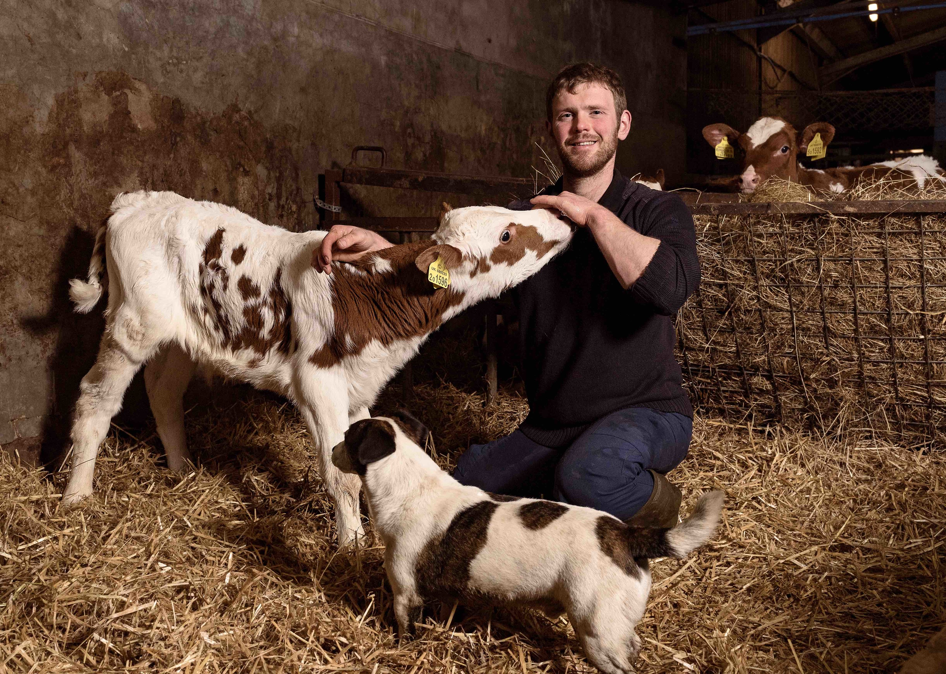Bryce Cunningham produces milk on the land once farmed by Robbie Burns