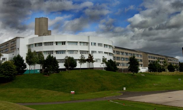 Bryce was visiting Ninewells Hospital when his car was vandalised