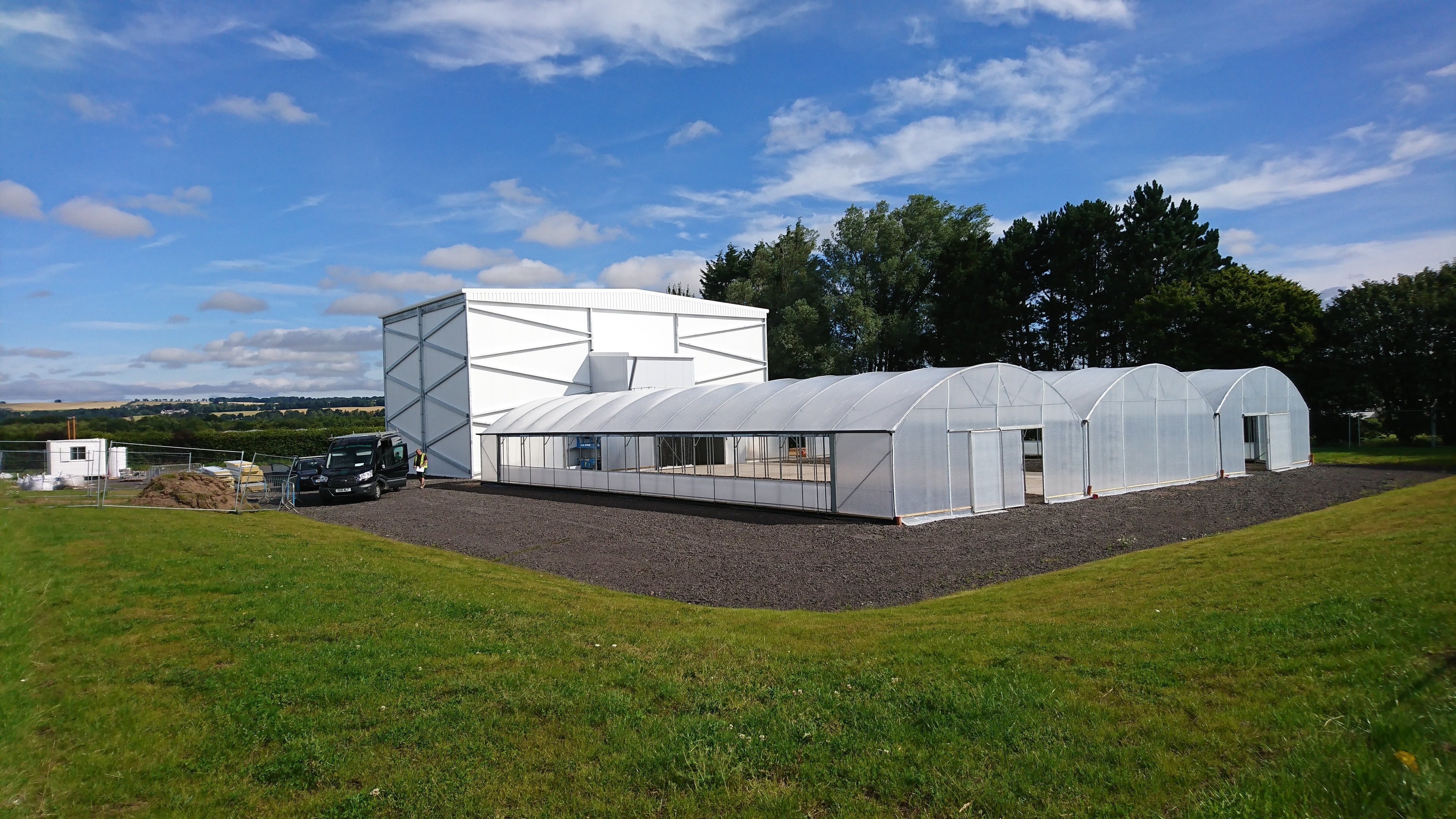 Food will be grown in a stacking system in a new building at Invergowrie