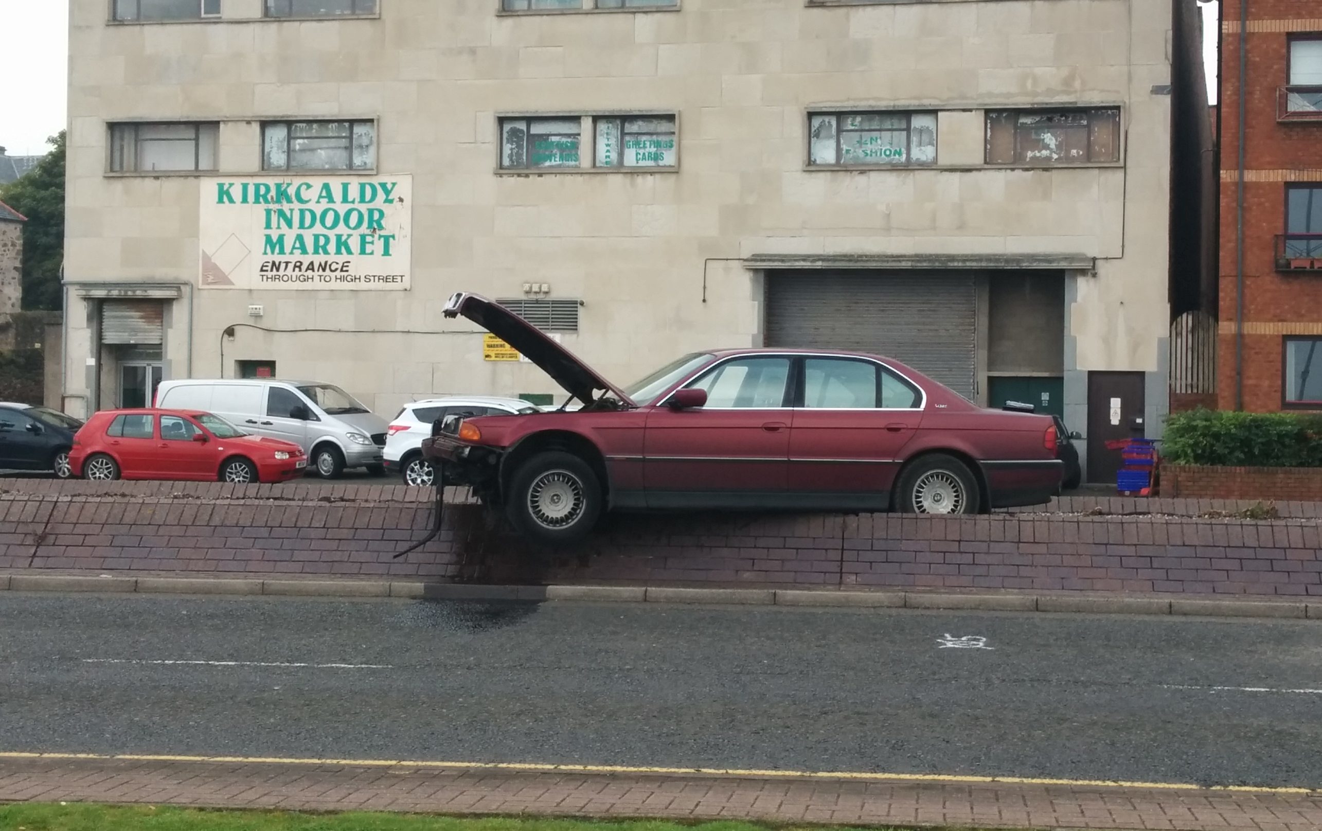 The beached BMW 7 Series