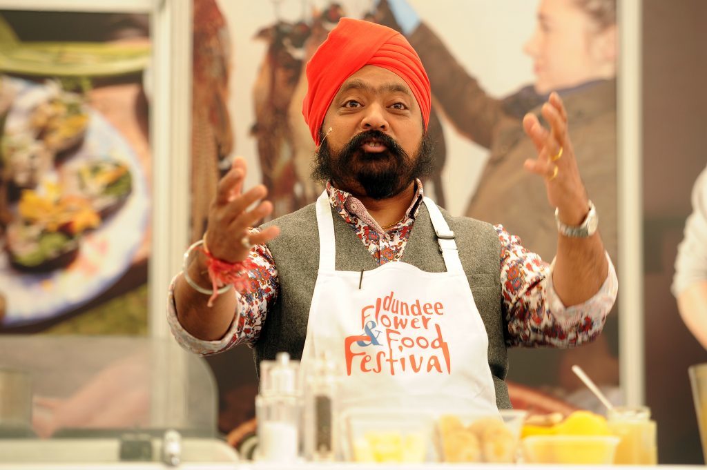 Tony Singh MBE's cookery demonstration at the 2017 event,