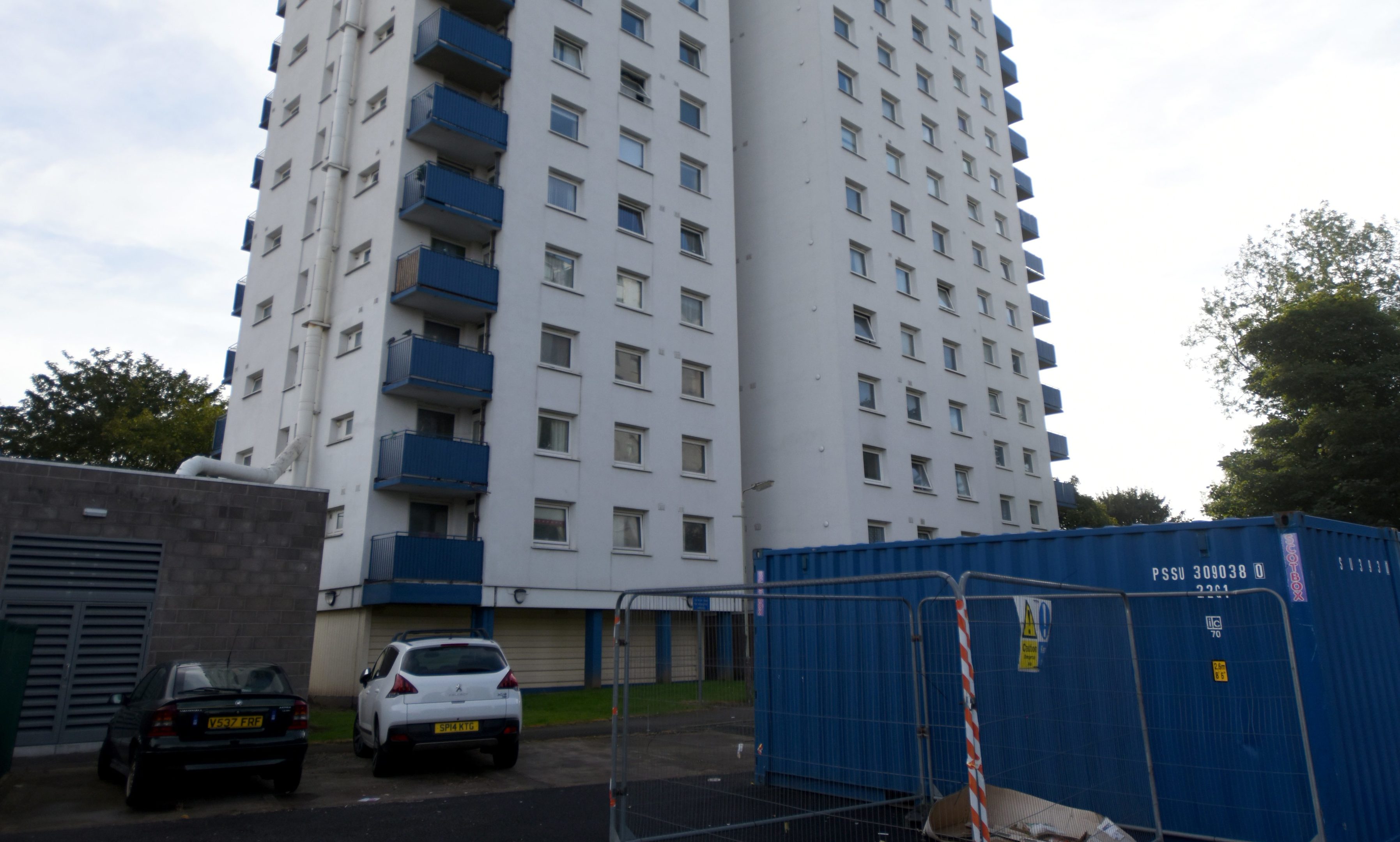 The Lansdowne Court tower block.