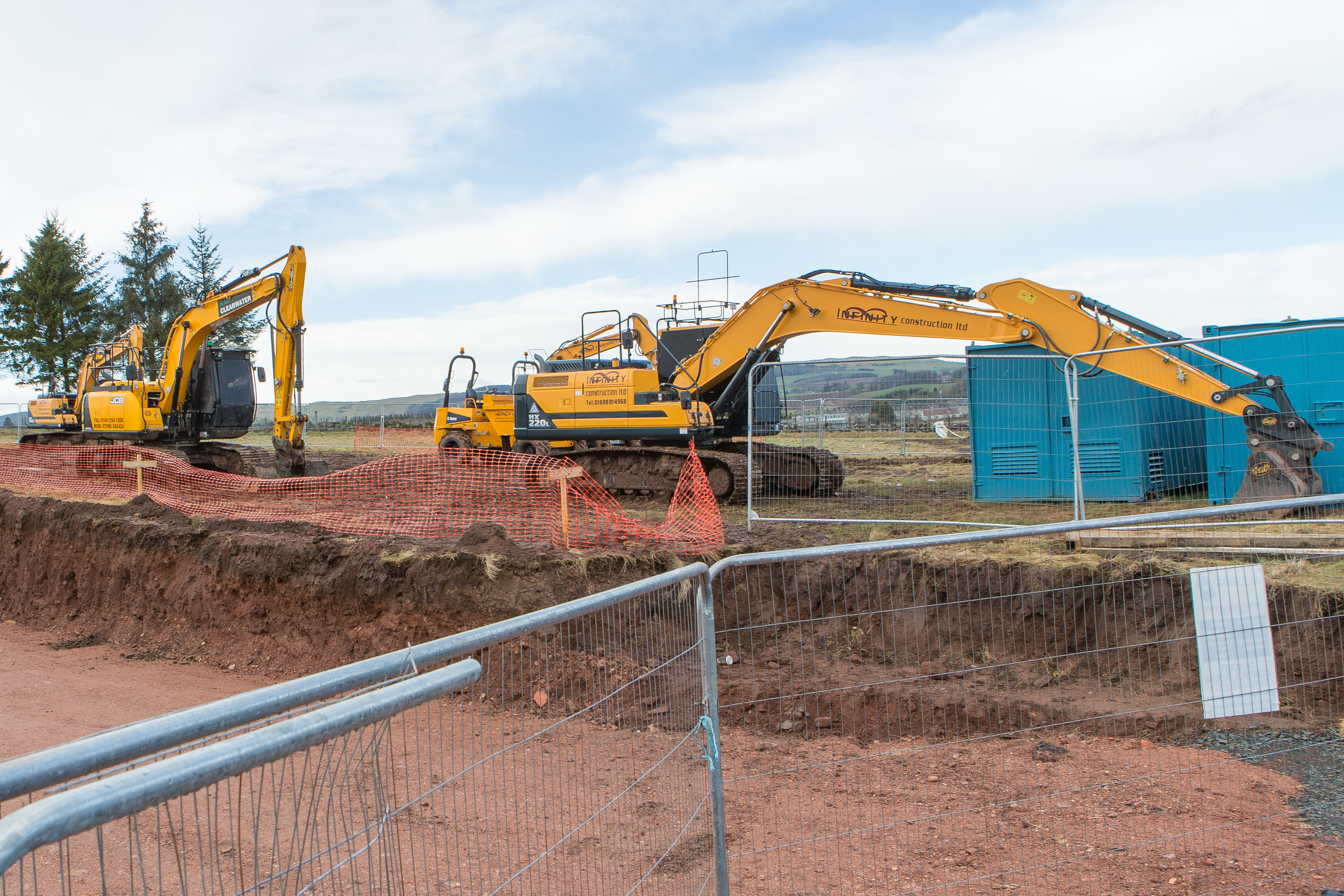 Work at Lathro Farm on edge of Kinross