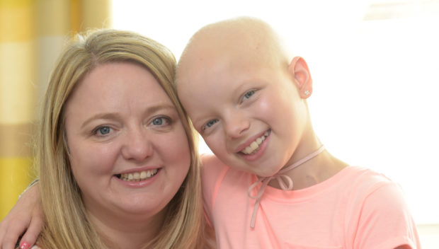 Lily Douglas with mum Jane.