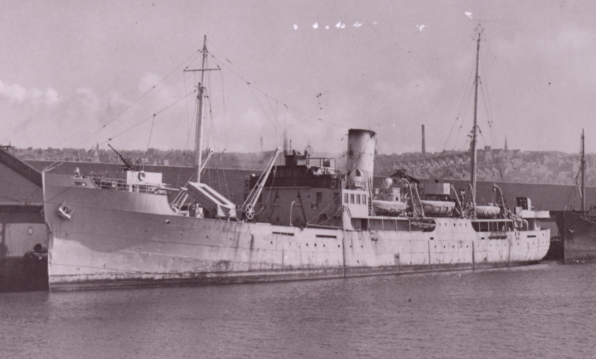 SS Dundee in port.