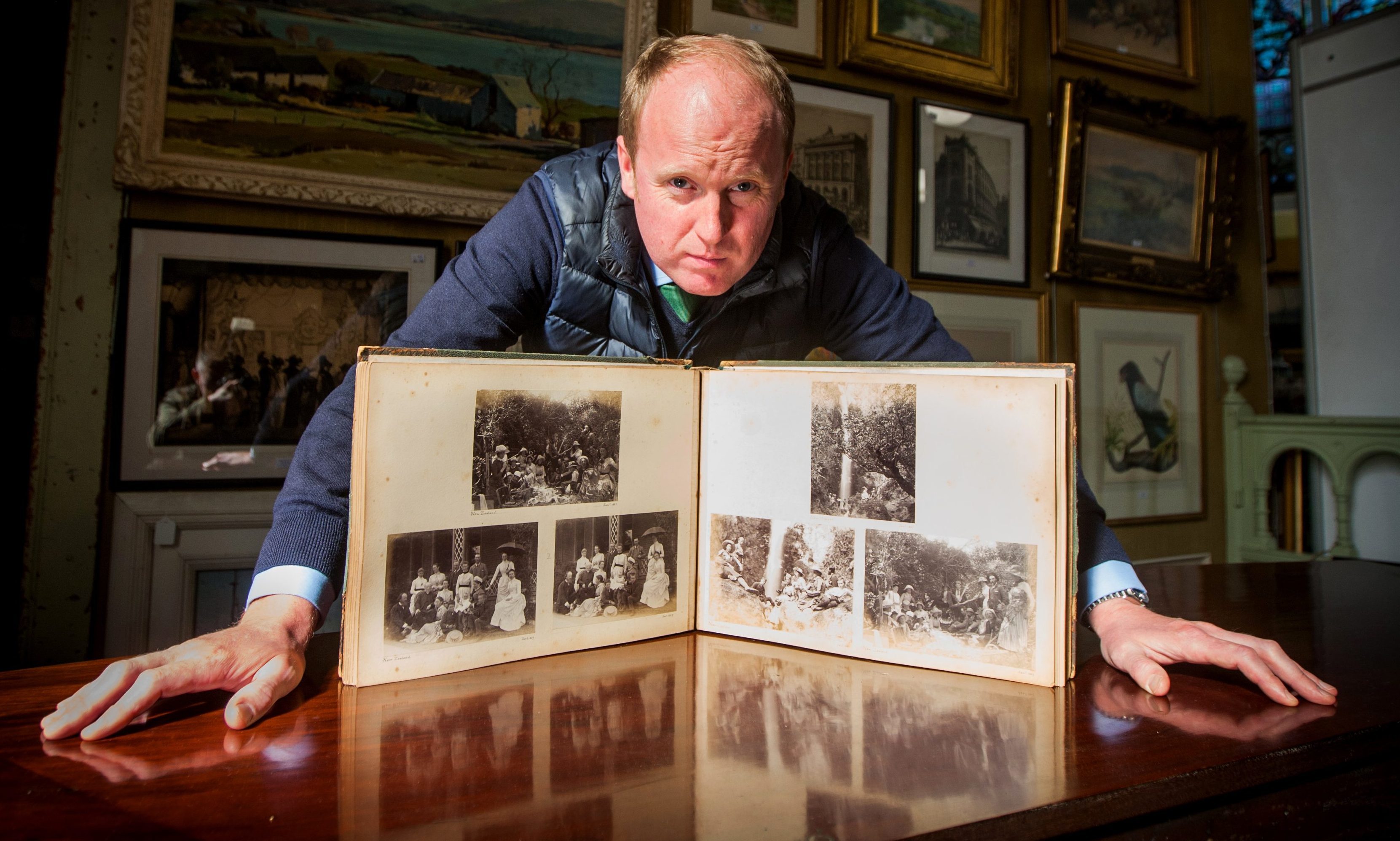 Nick Burns with the Victorian album.