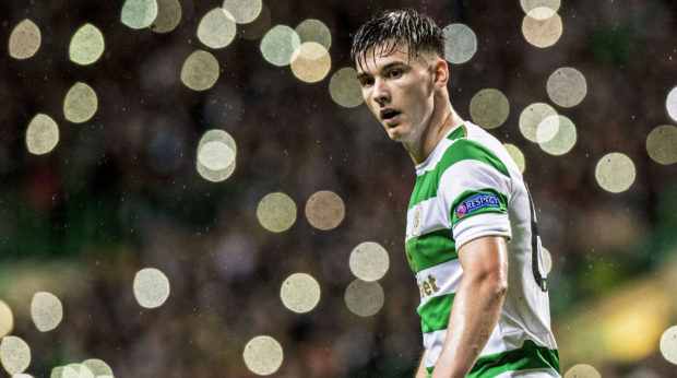 Kieran Tierney during his Celtic days.