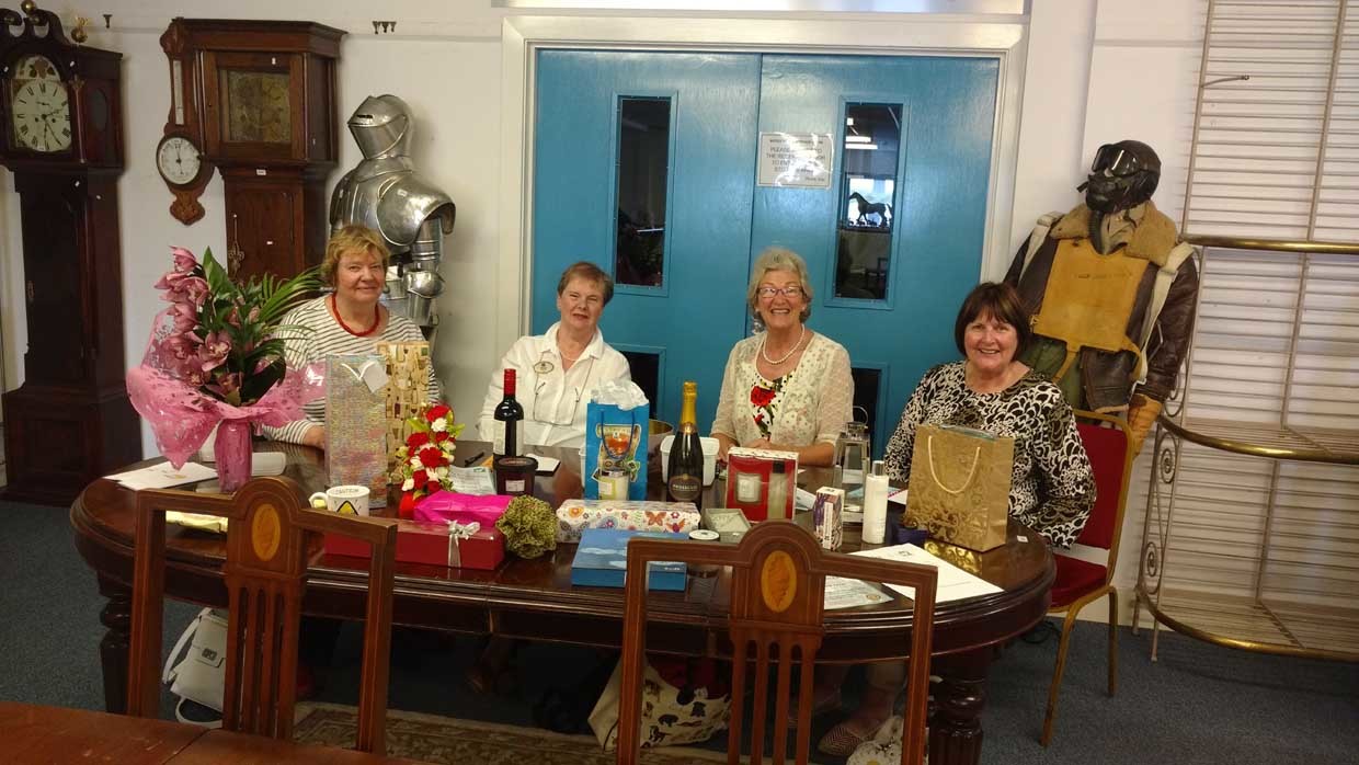 From left, Anne Gaunt, Muriel Hardy, Mary Faulkner and Hazel Shepherd at the launch.