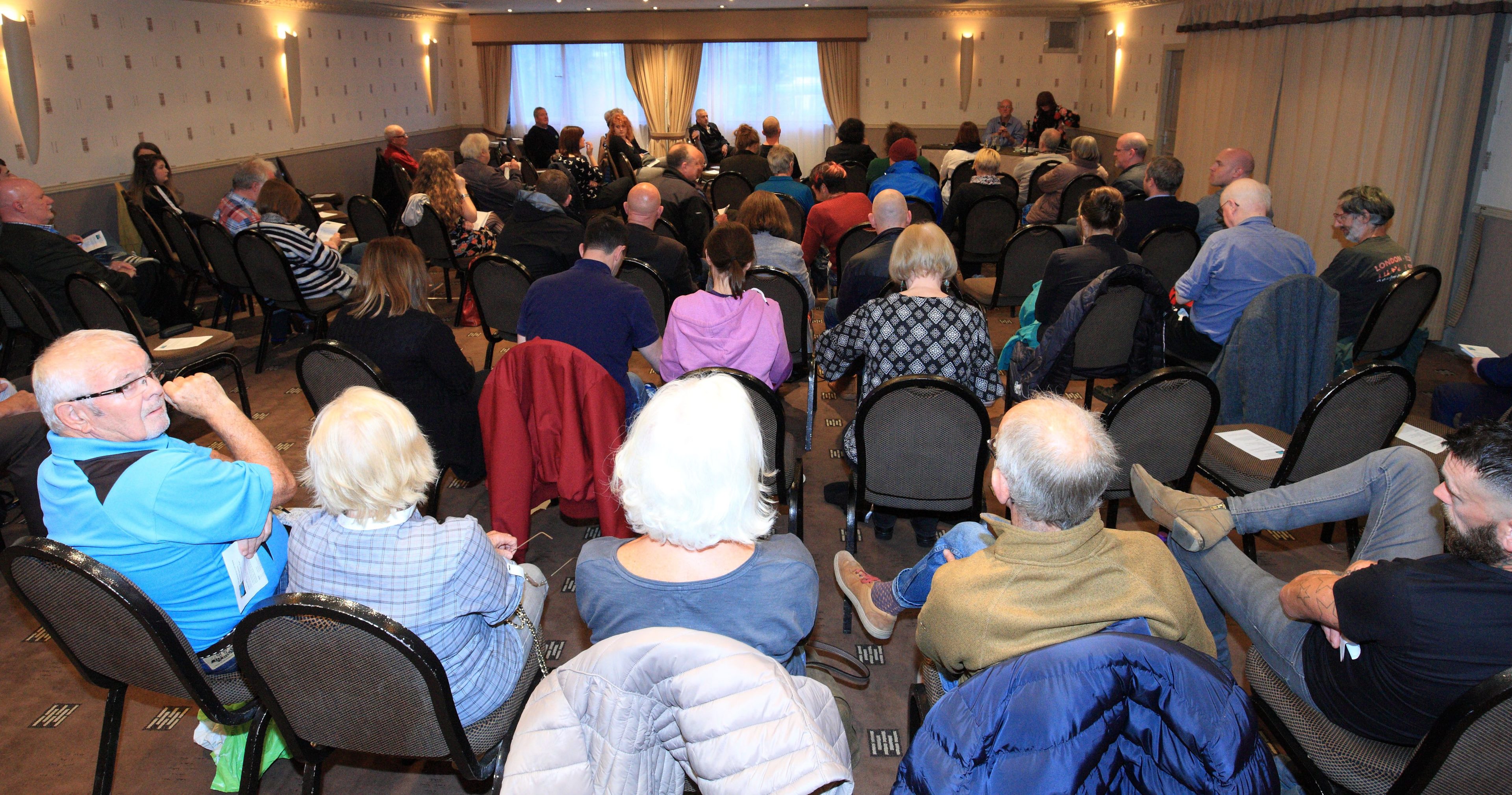 The meeting in the Queen's Hotel in Perth.