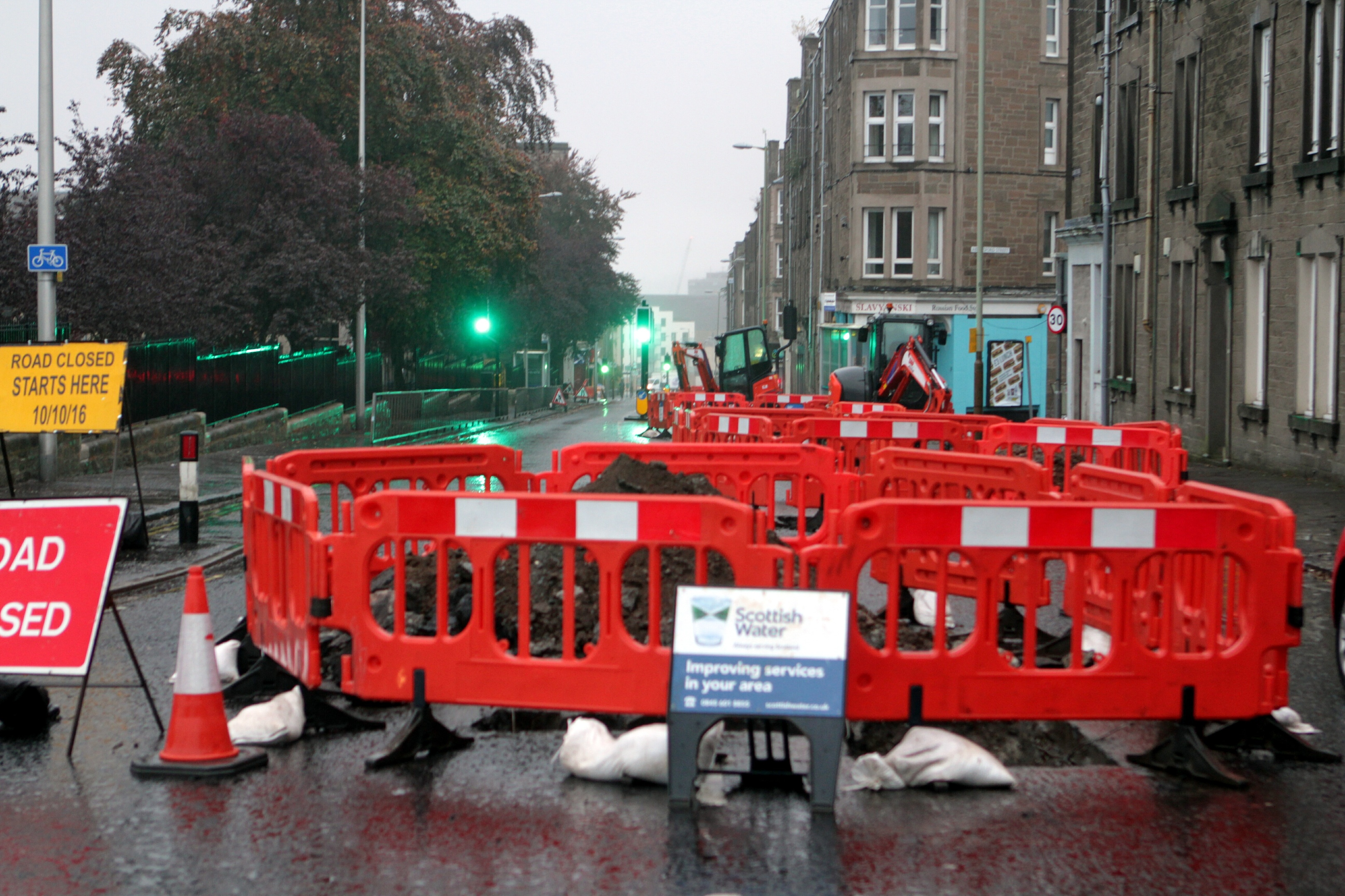 Scottish Water has carried out work in Dundee's West End.